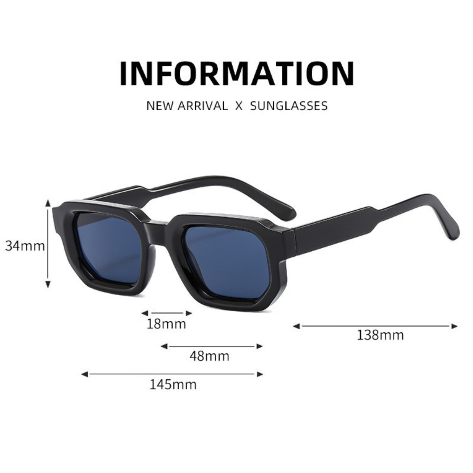 MEN SUNGLASSES HIP HOP SQUARE DESIGNER SHADES RETRO THICK FRAME CLASSIC FASHION