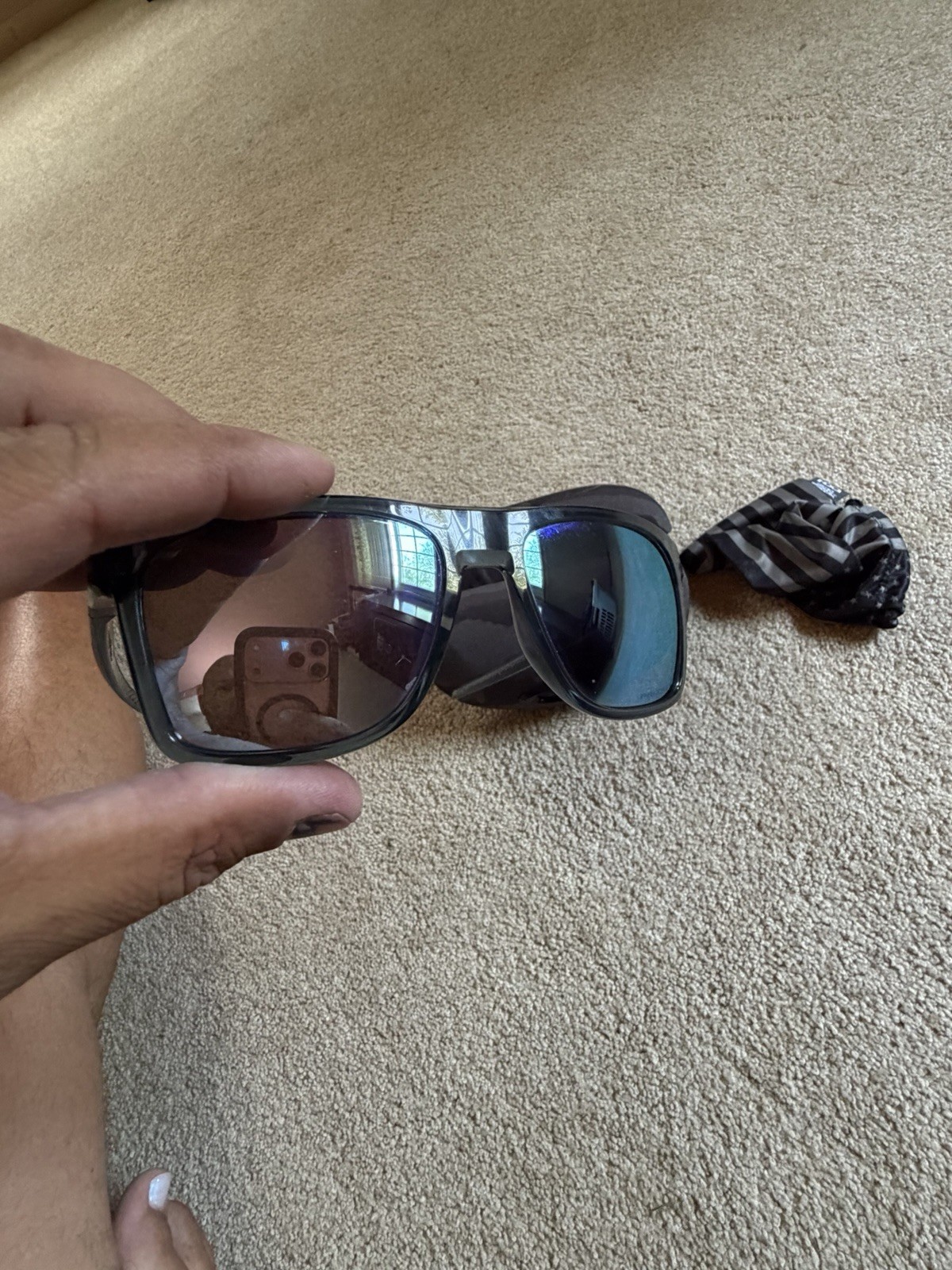 Oakley Leffingwell Black/Prizm Deep Water Oo9100-0557 Pol Sunglasses 57-17-134
