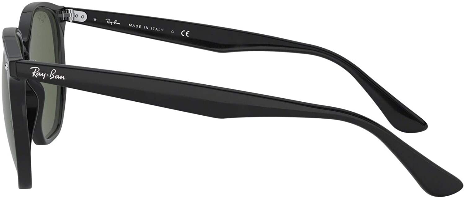 Ray-Ban 0Rb4306 Irregular Sunglasses – Black / Green – Authentic New