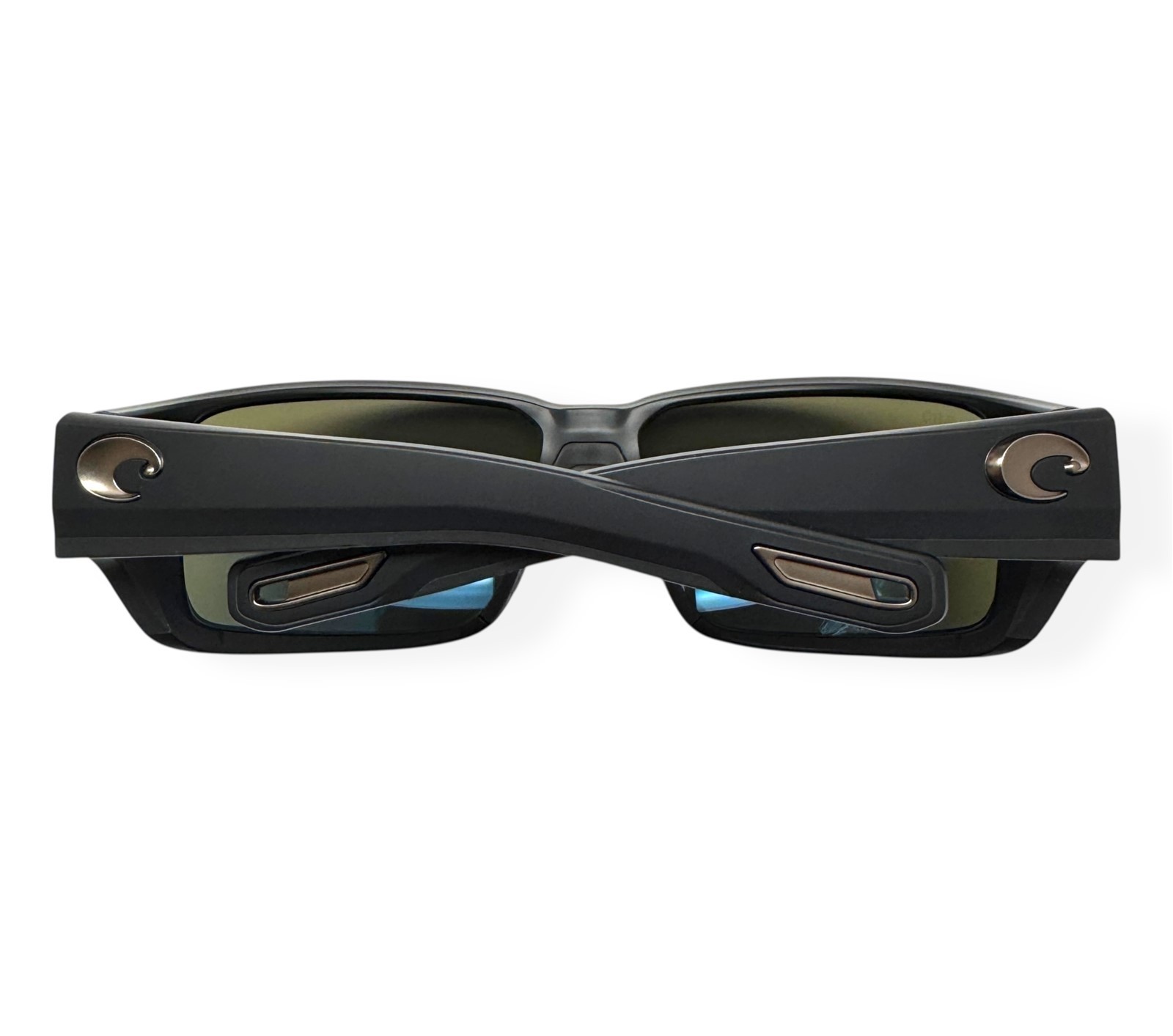 Costa Del Mar Fantail PRO Sunglasses Matte Black Blue Polarized Glass with Case