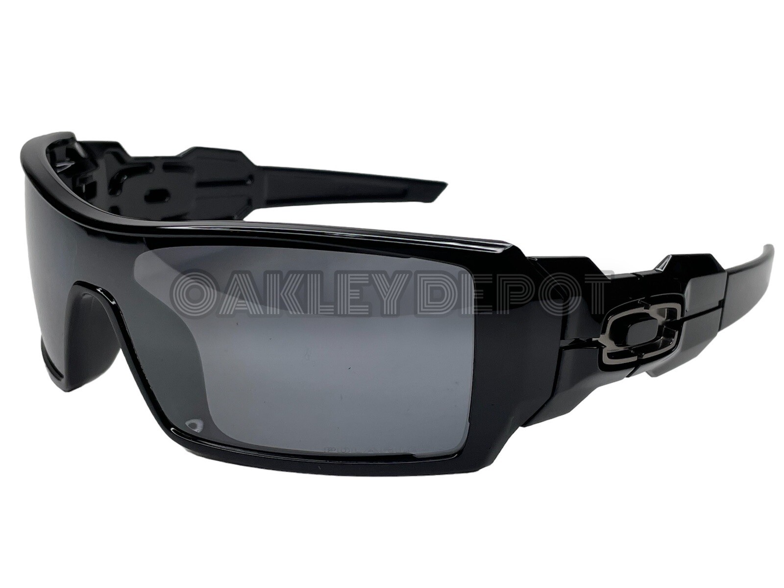 ✅🕶️ OAKLEY OIL RIG 009081 POLISHED BLACK/BLACK IRIDIUM POLARIZED SUNGLASSES (4)