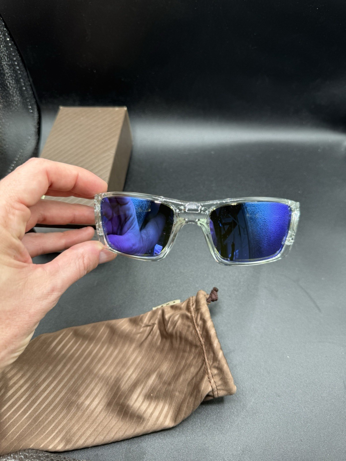 Oakley Fuel Cell Polished Clear/Violet Iridium Lenses oo9096-04