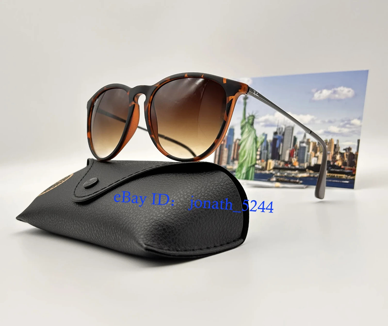 Ray-Ban Erika RB4171 Women’s Sunglasses Tortoise Brown Gradient Lenses 54mm UV