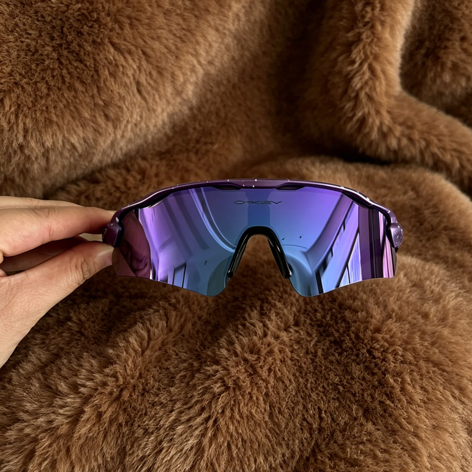 Oakley Radar EV Path OO9208 Sports Sunglasses Purple Frame Prizm Purple Lenses