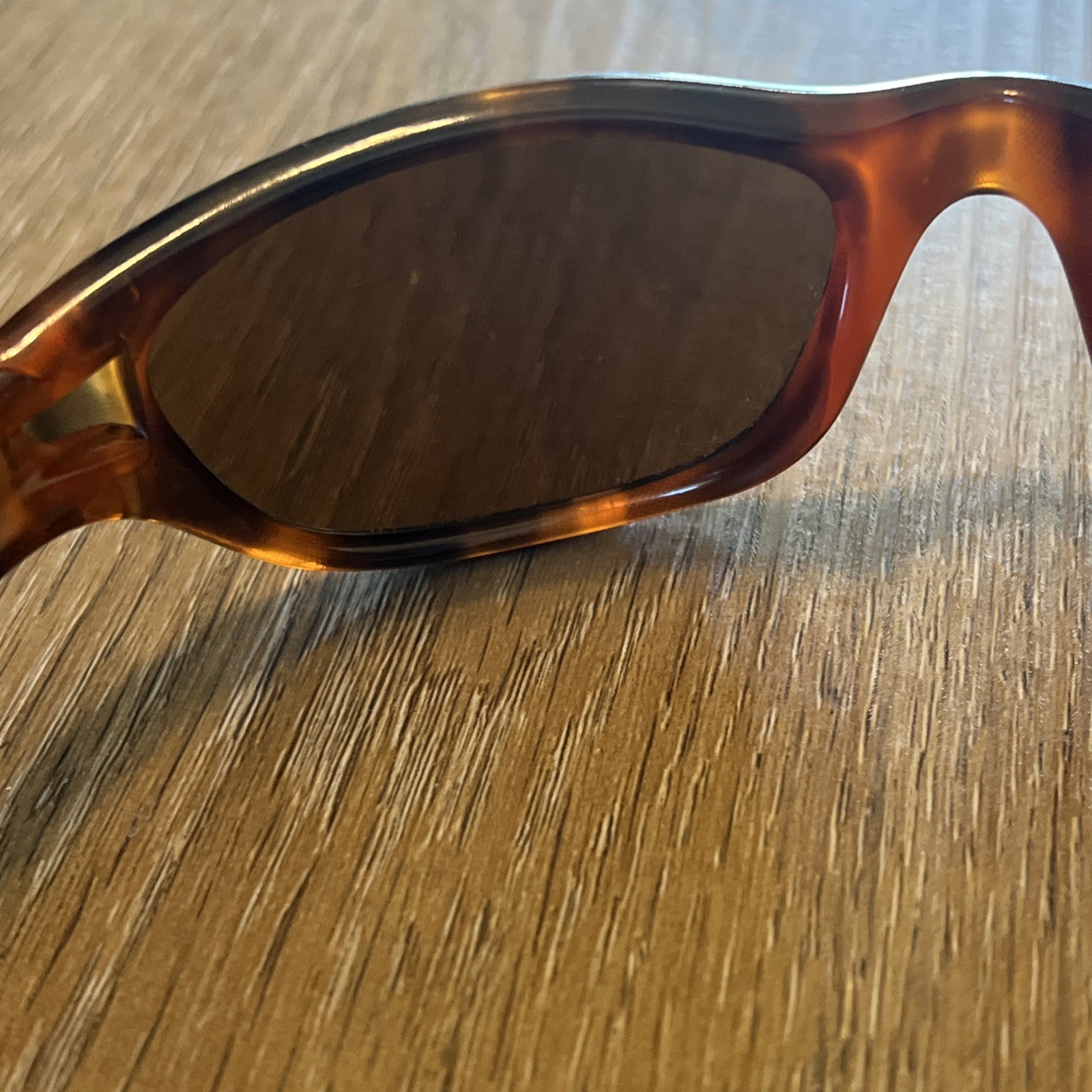 Vintage Oakley Tens 1.0 Brown Tortoise Wrap Sunglasses FRAMES ONLY Made In USA