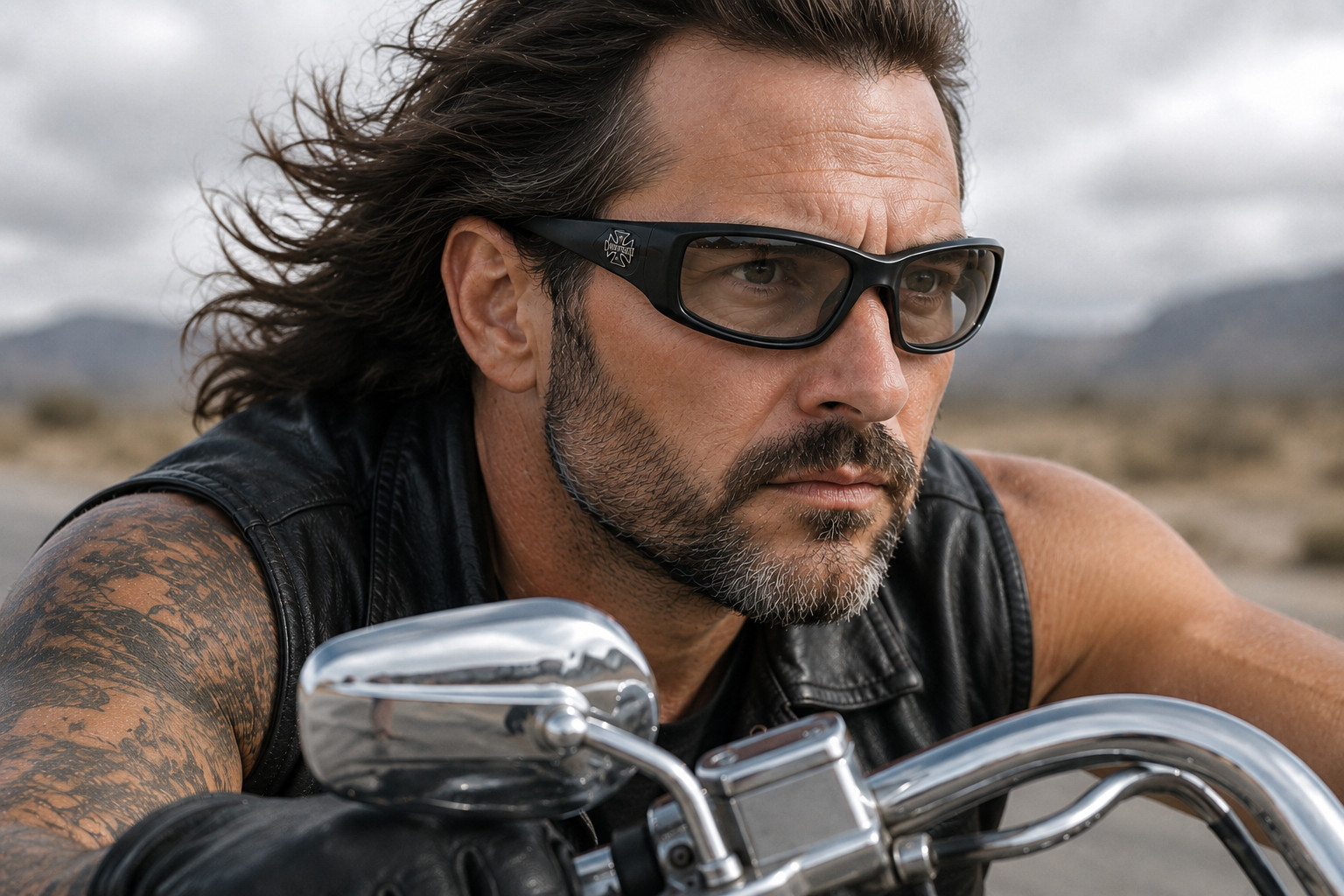 Transitional Motorcycle Sunglasses Photochromic Day Night Wind Resistant Glasses