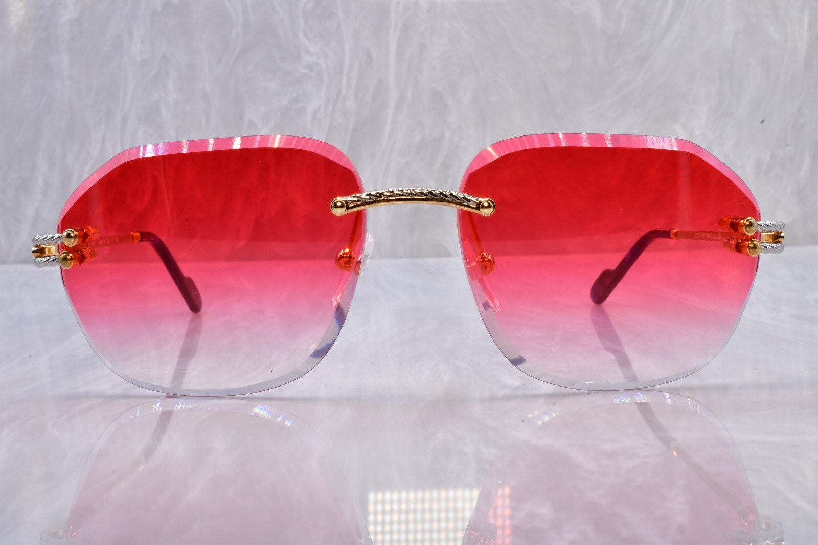 Artifact “Rope Line” Sunglasses Model 504/1 Cherry cartier Gradient Bi coloR