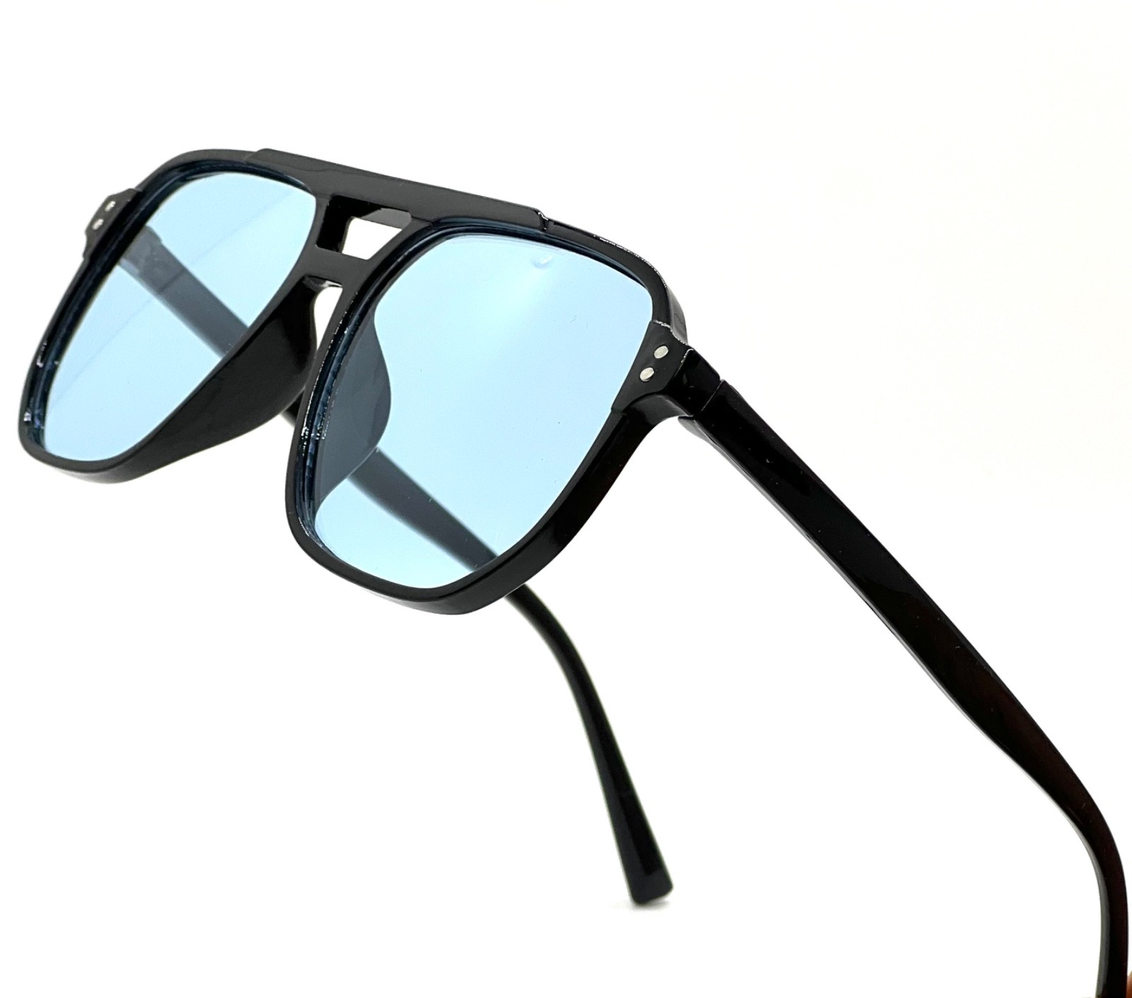 Large Oversized Men Women Orange Lens Aviator Retro 80’s Sunglasses Lentes Gafas