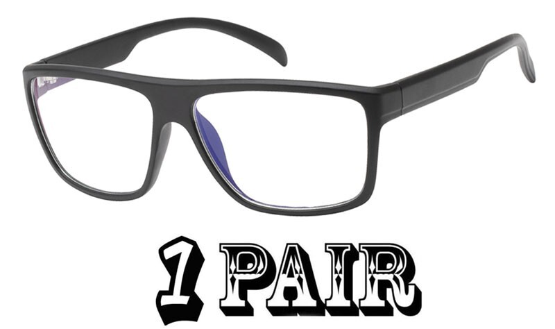 Blue Light Blocking Glasses Computer Gaming Flat Top Vision Care Protection