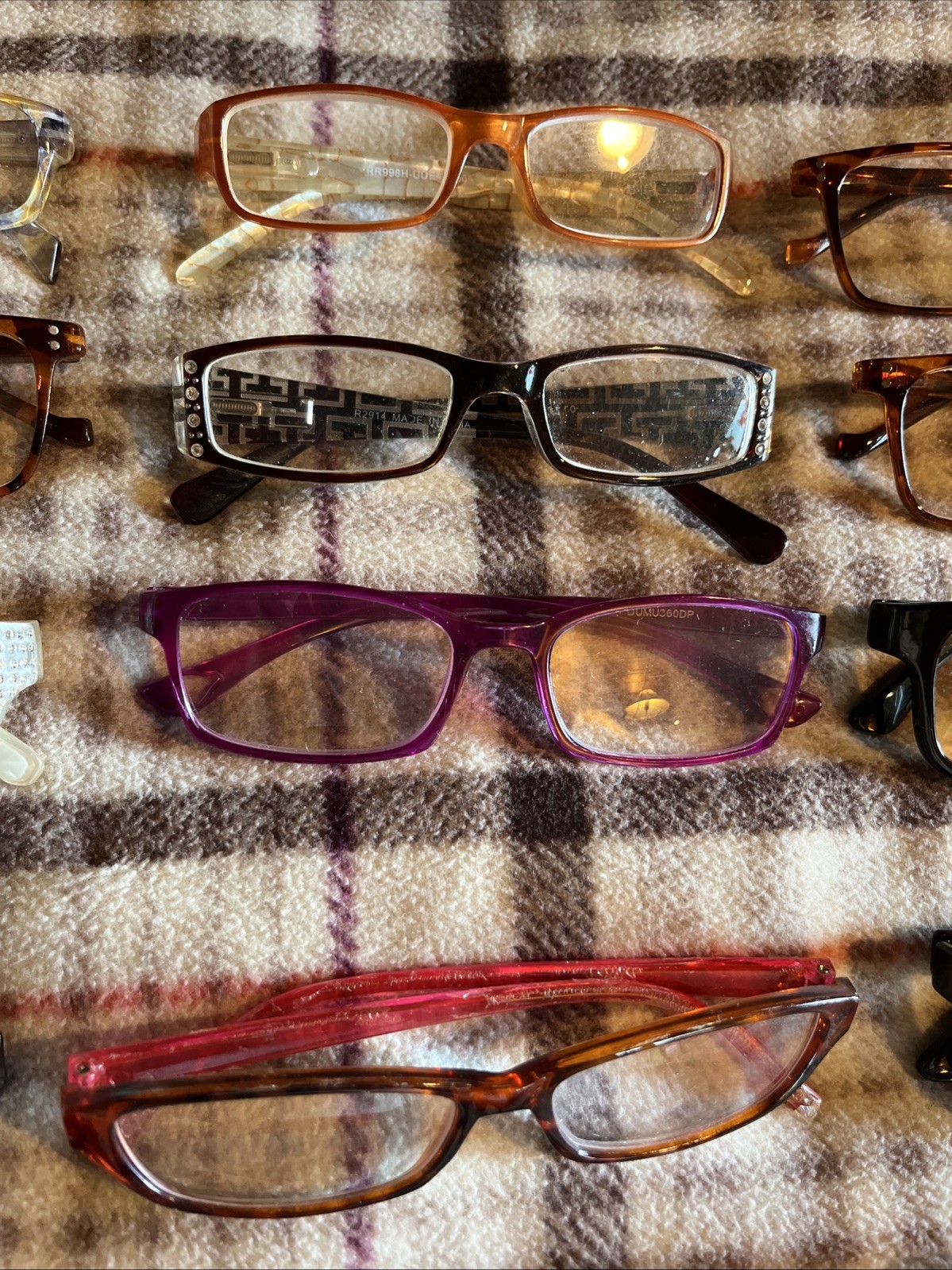 20x Pc Glasses Lot Eyeglasses Readers Tortoise Plastic Eyewear Frames Bundle