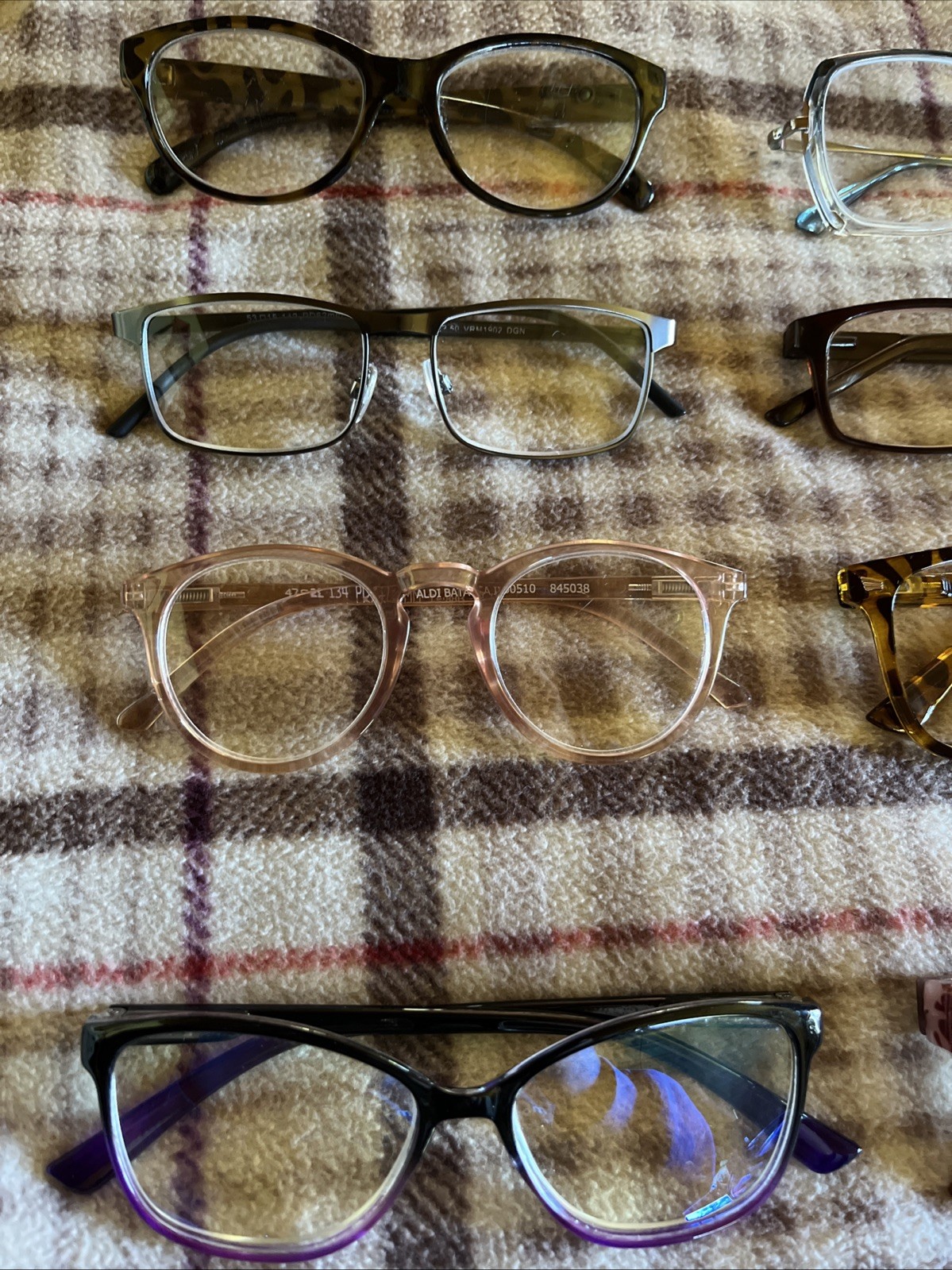 15 Pc Glasses Lot Eyeglasses Readers Tortoise Plastic Eyewear Frames Bundle