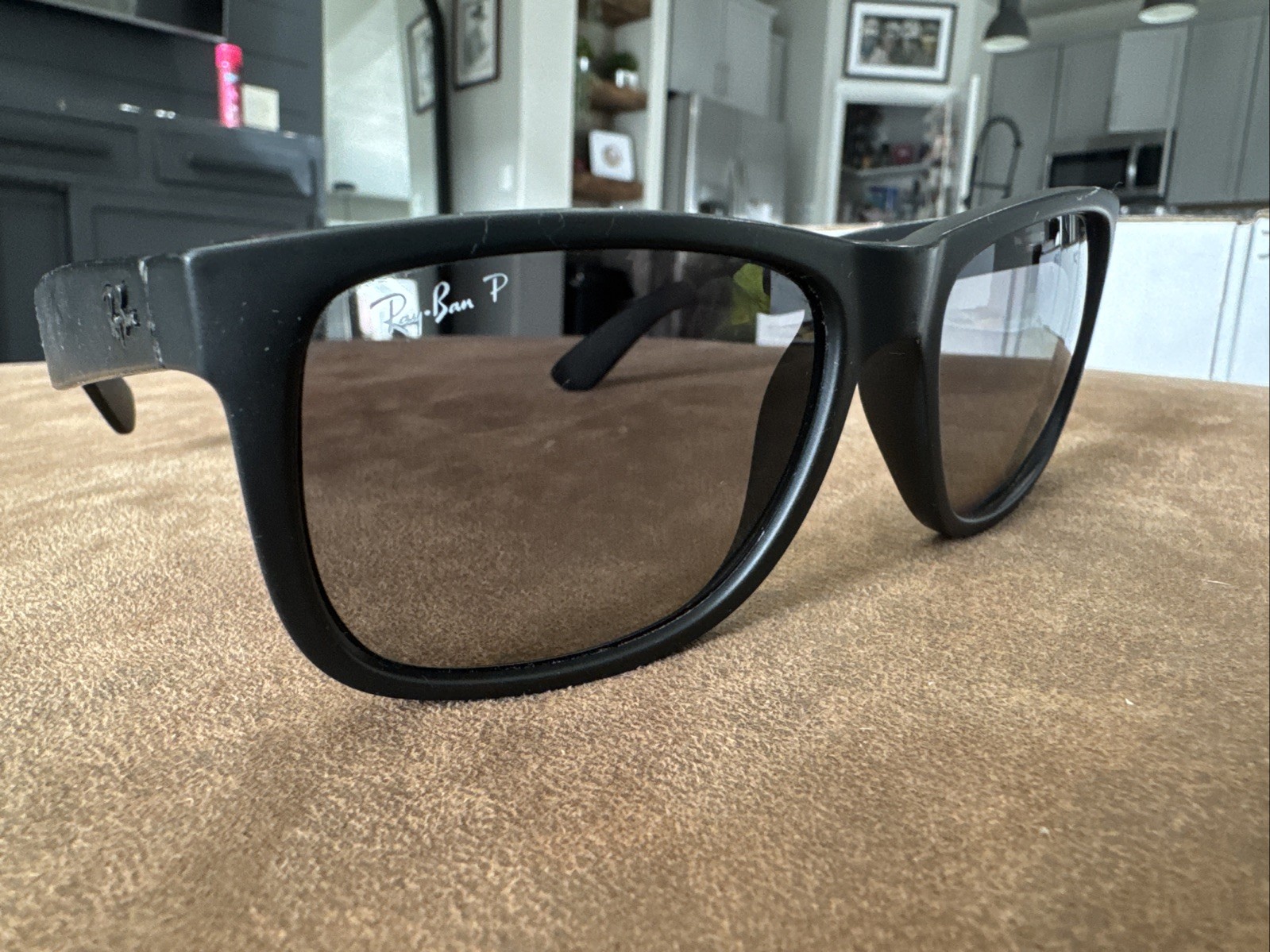 RAY BAN RB4165 622 T3 Matte Black Grey Polarized Men’s 55 mm Sunglasses #E81