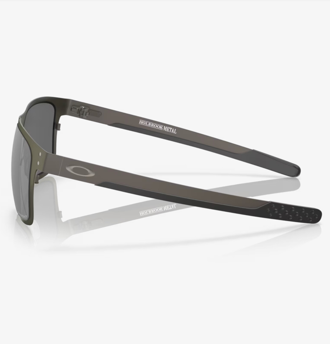 NEW Oakley Holbrook Metal Matte Gunmetal l Prizm Black Polarized OO4123-06