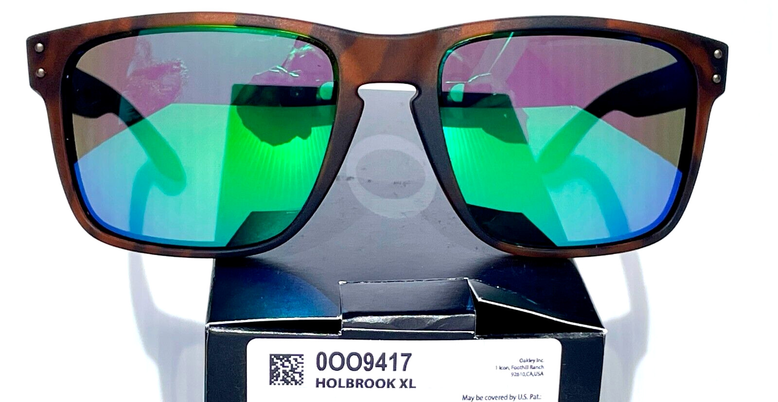 NEW Oakley HOLBROOK XL Matte Tortoise POLARIZED Galaxy Jade Lens Sunglass 9417
