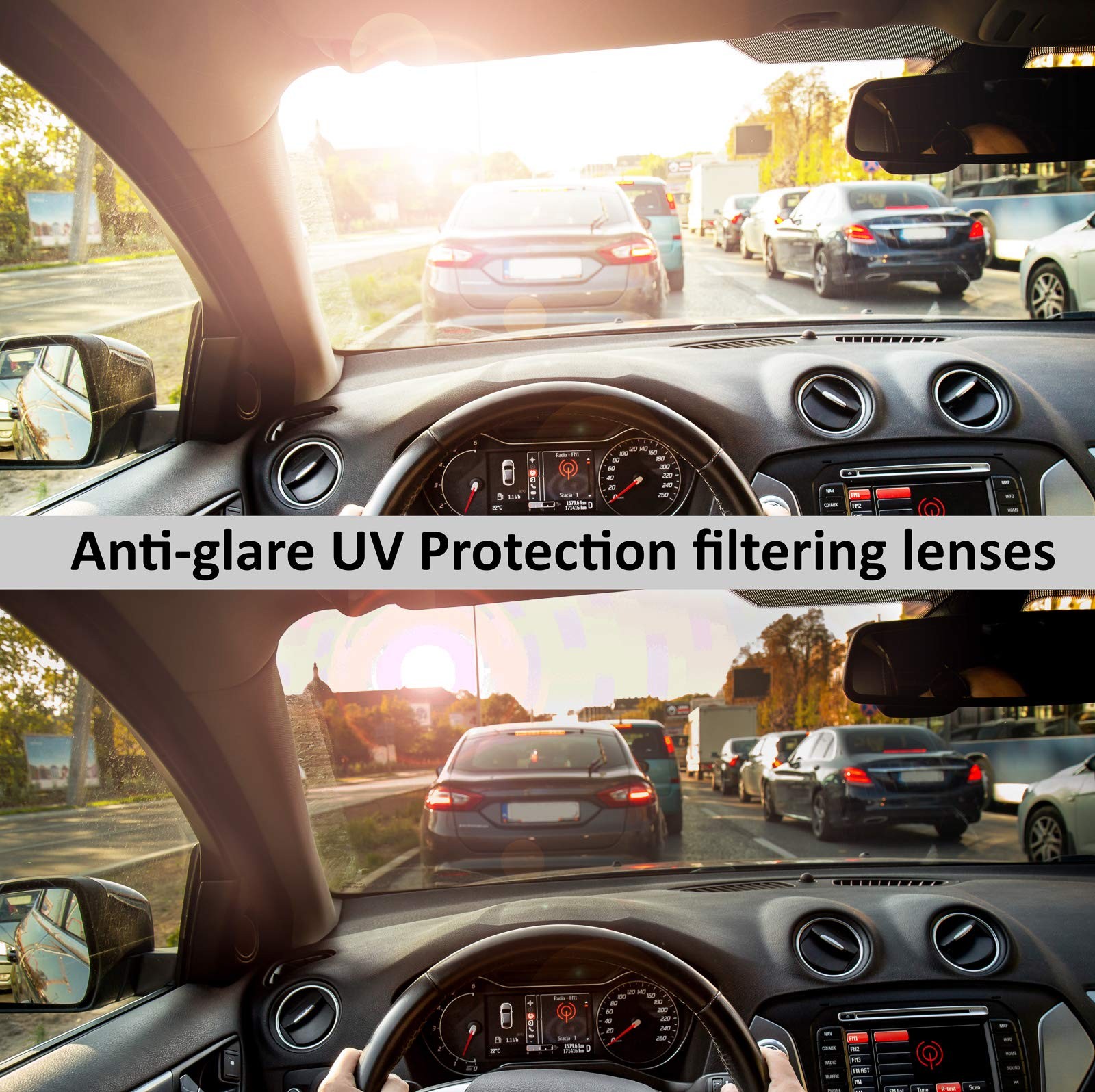 Fit Over Wrap Sunglasses Polarized Lens Wear Over Eyeglasses 100% UV Protection
