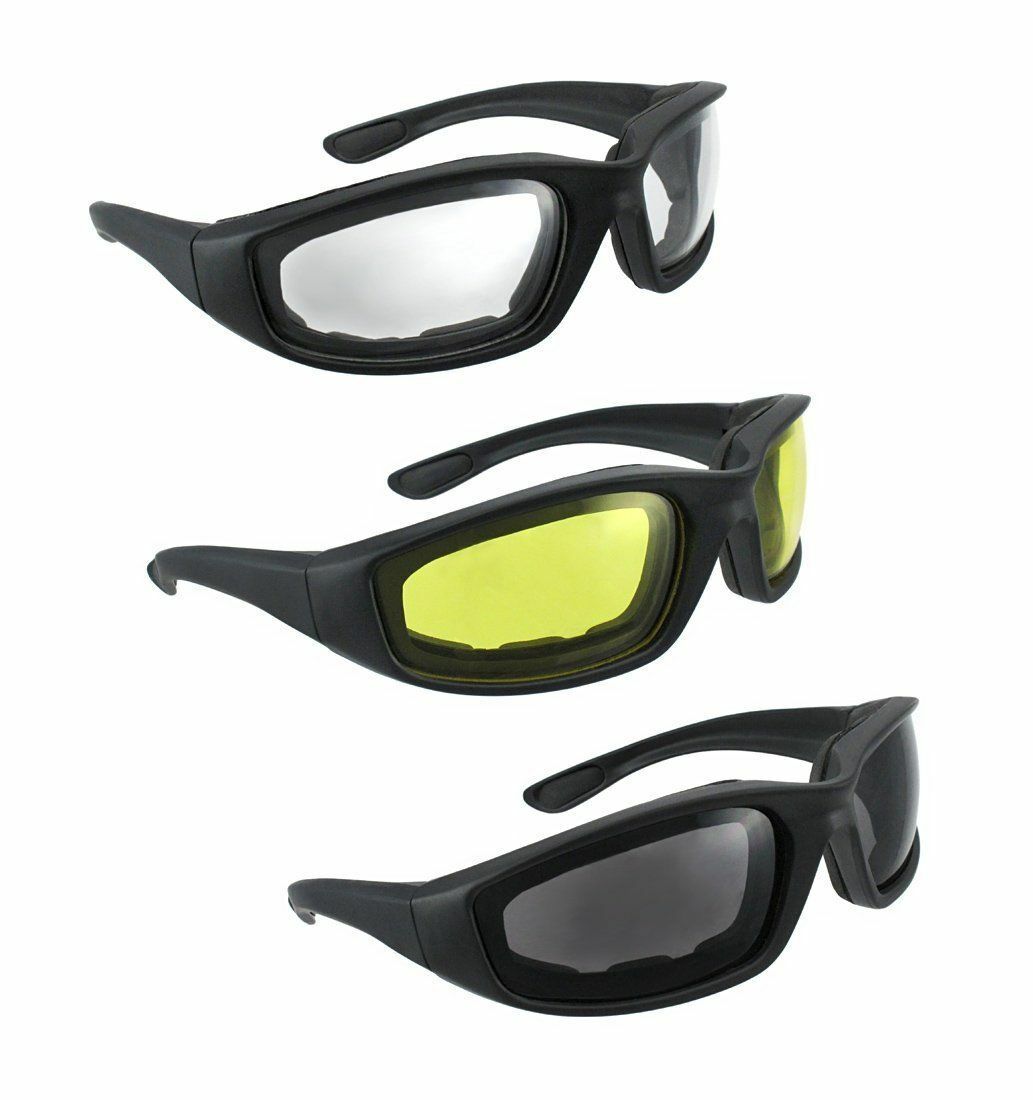 Motorcycle Sunglasses Bike Riding Glasses Clear Lens Wind Resistant Anti Fog Len