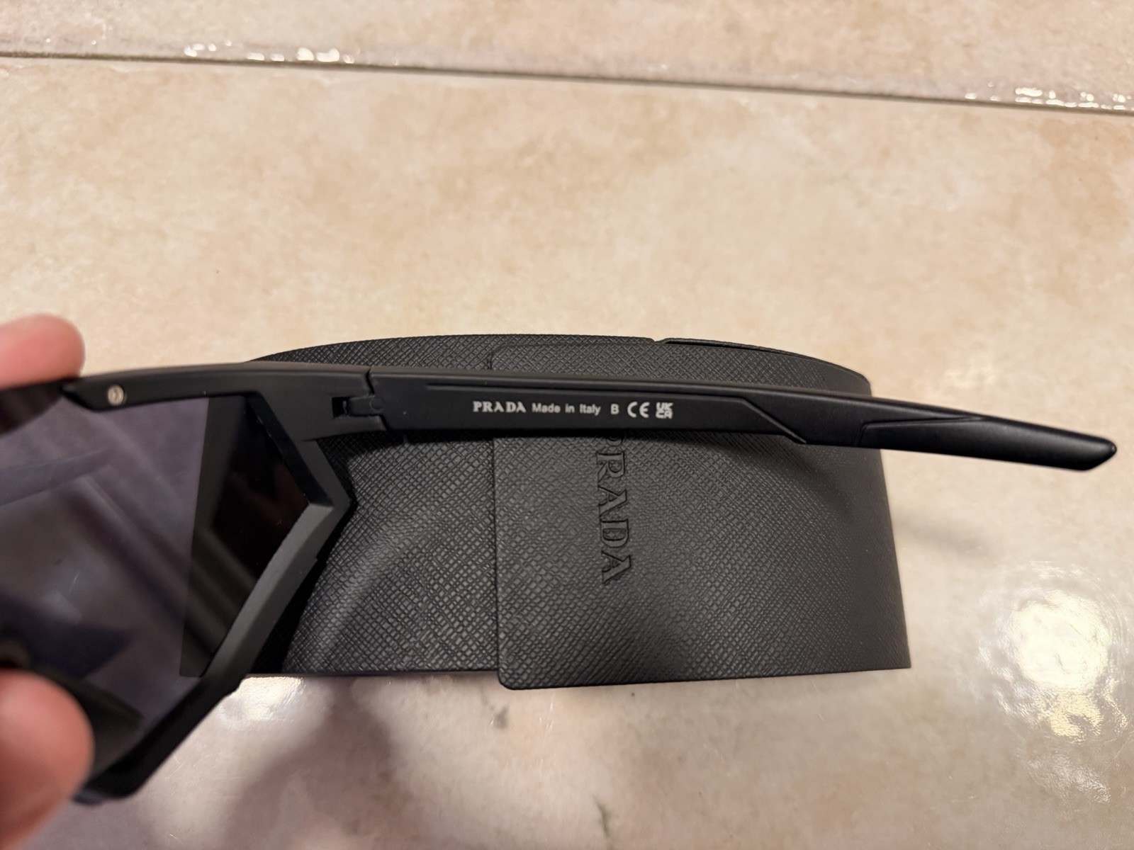 Prada Sunglasses SPS 04W DGO 06F Red Line Fearless