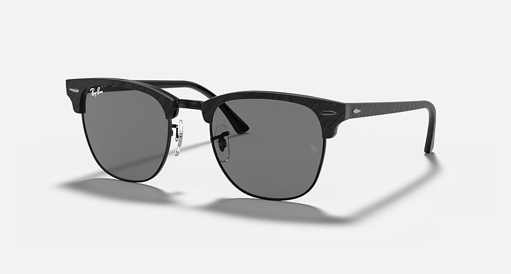 Ray-Ban Clubmaster Marble Black / Dark Grey 51 mm Sunglasses RB3016 114517 51-21
