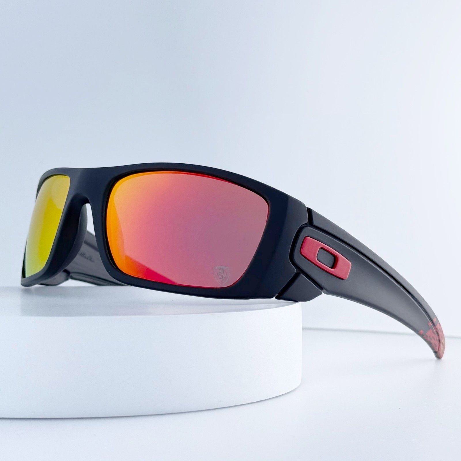 Oakley Fuel Cell OO9096 Matte Black Ruby Iridium Polarized Sunglasses