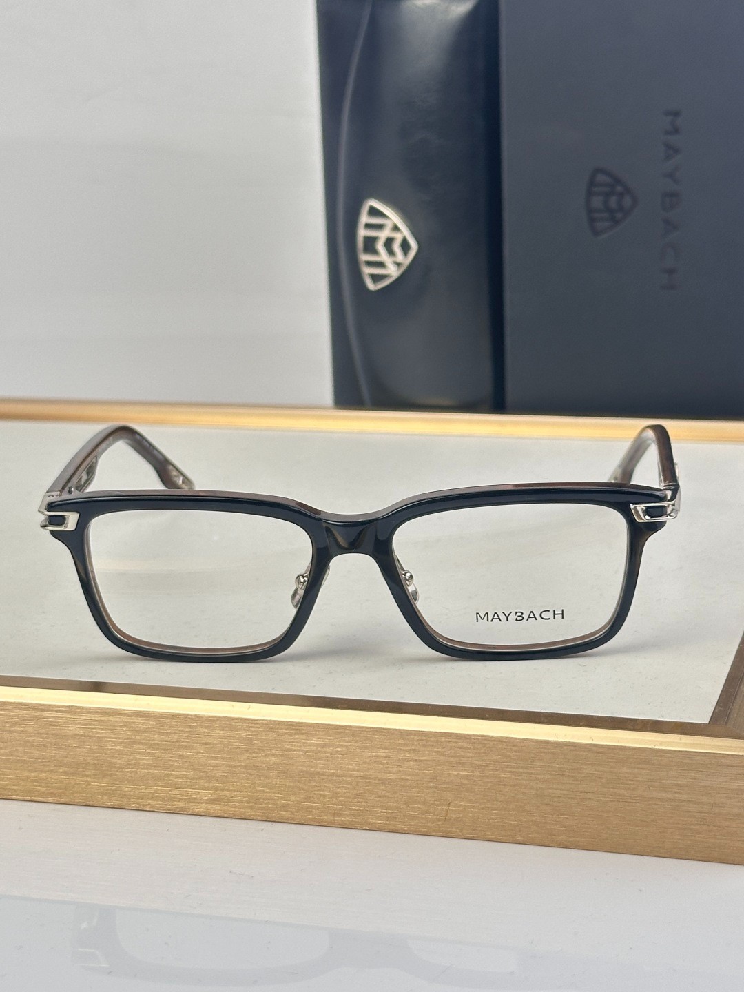 Maybach Serenity Rectangular Sunglasses Unisex Acetate Metal Luxury Eyewear