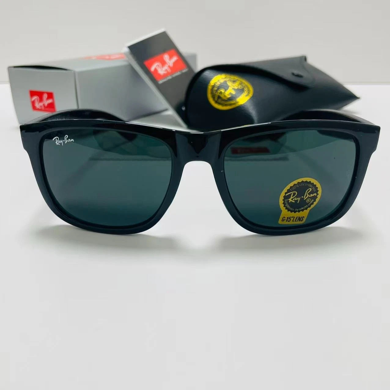 Ray-Ban RB4165 Polarized Sunglasses Black Frame / Dark Gray Lenses 50mm