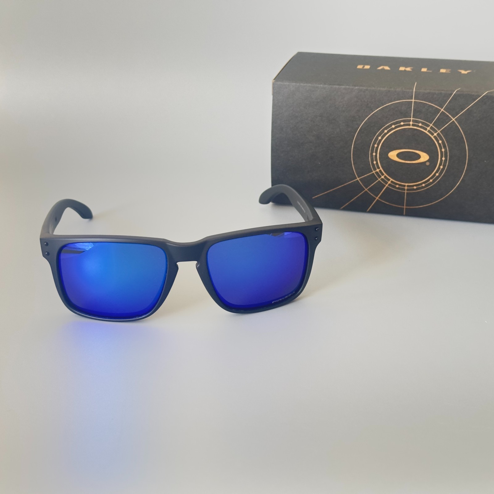 Oakley Holbrook XL OO9417 Black Frame/Blue Polarized Sunglasses