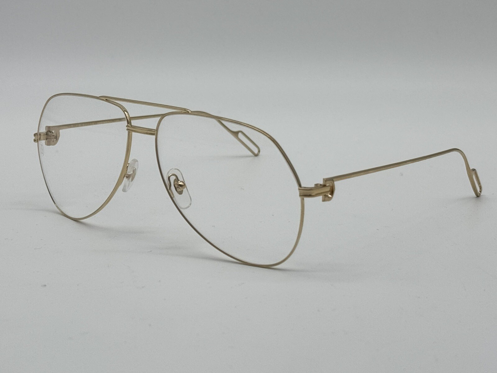 PREMIERE C DE CARTIER PILOT SHAPE GOLD EYEGLASSES CT0116O NEW 100% GENUINE $1425