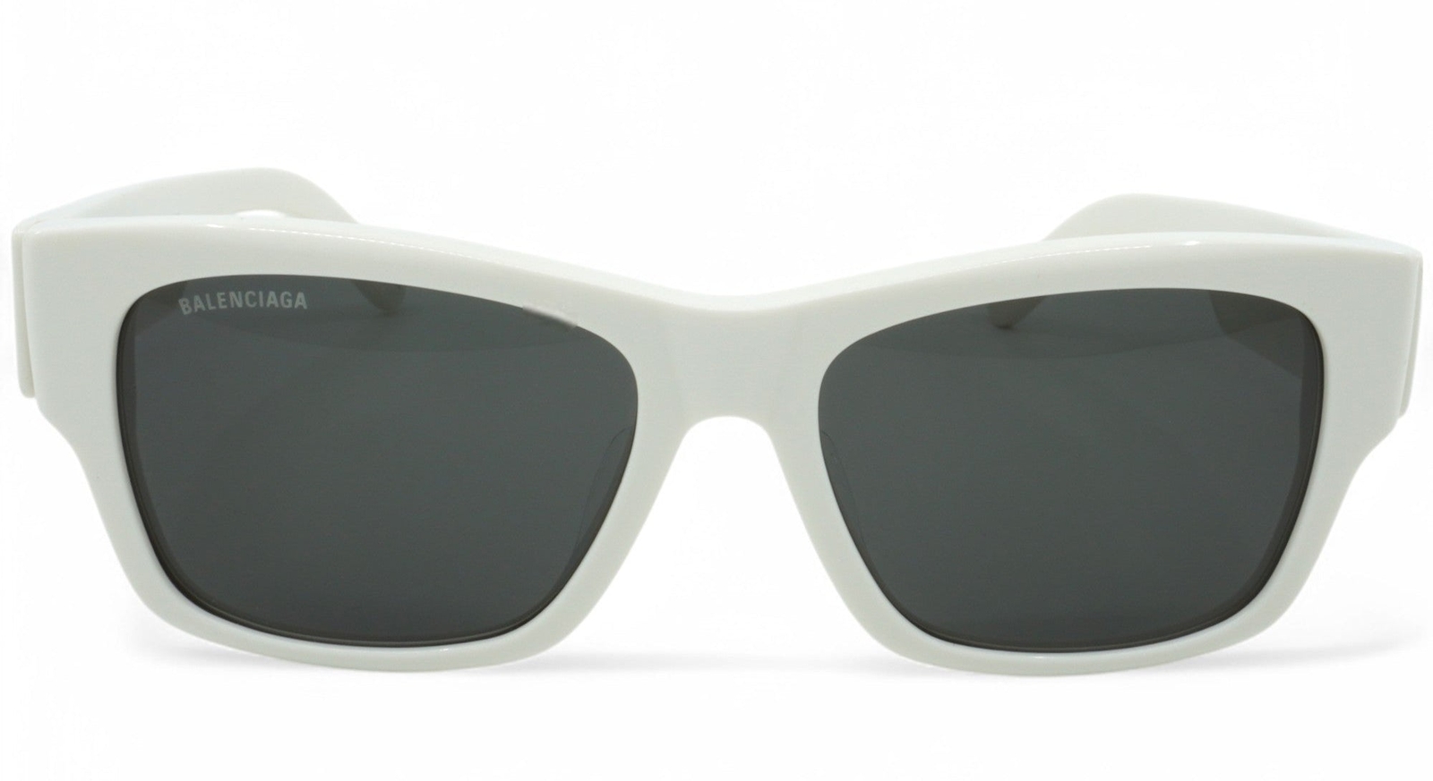[BB0262SA-003] Unisex Balenciaga Square Sunglasses – White