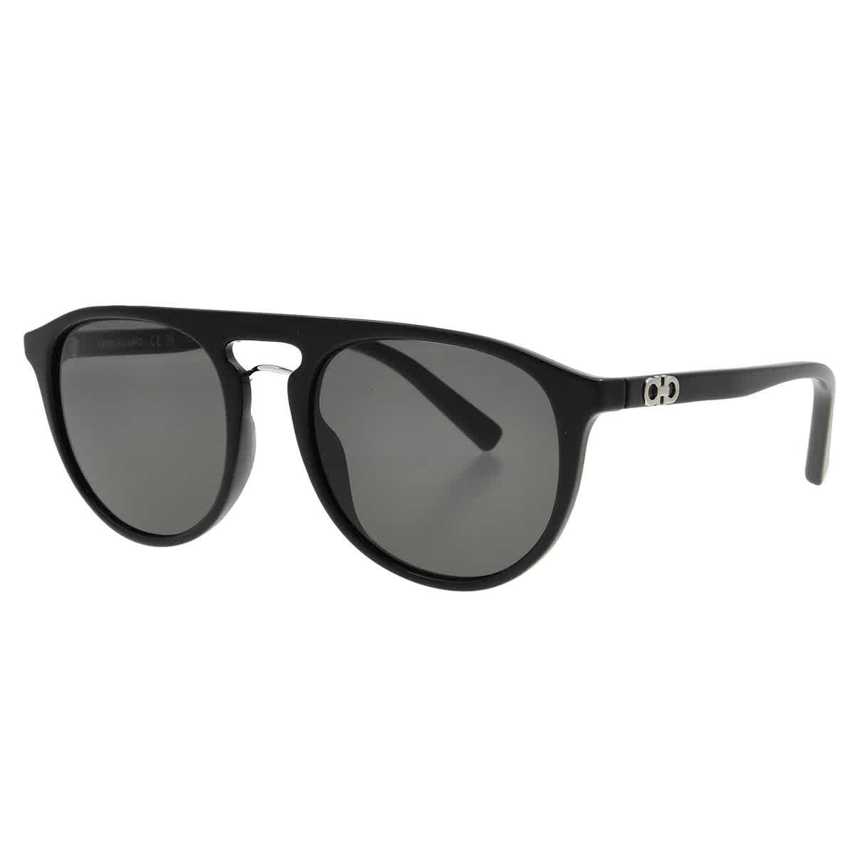 Salvatore Ferragamo Grey Pilot Men’s Sunglasses SF1090S 001 54 SF1090S 001 54