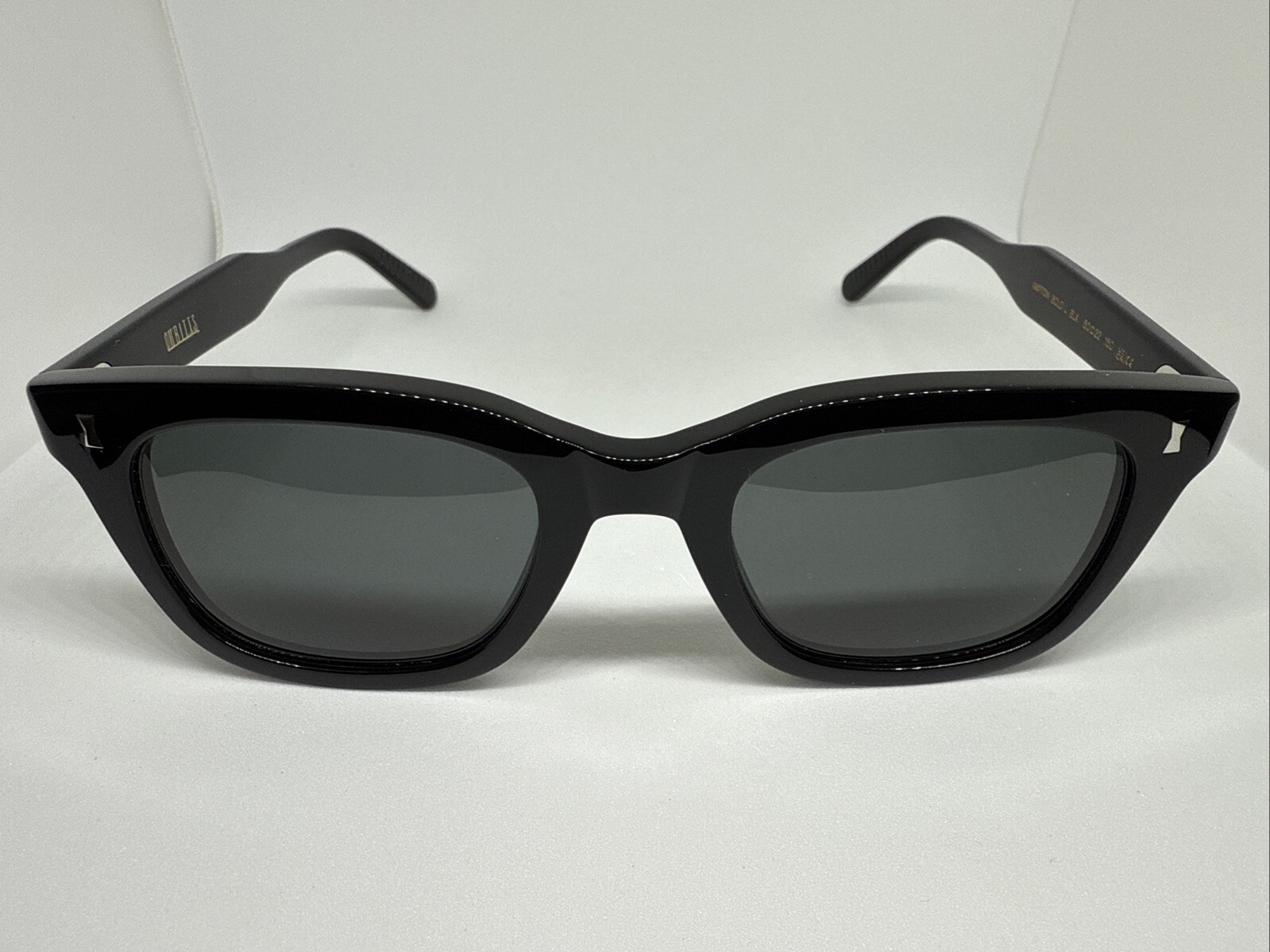 Cubitts Designer Ampton Bold Black Frame 50mm Sunglasses