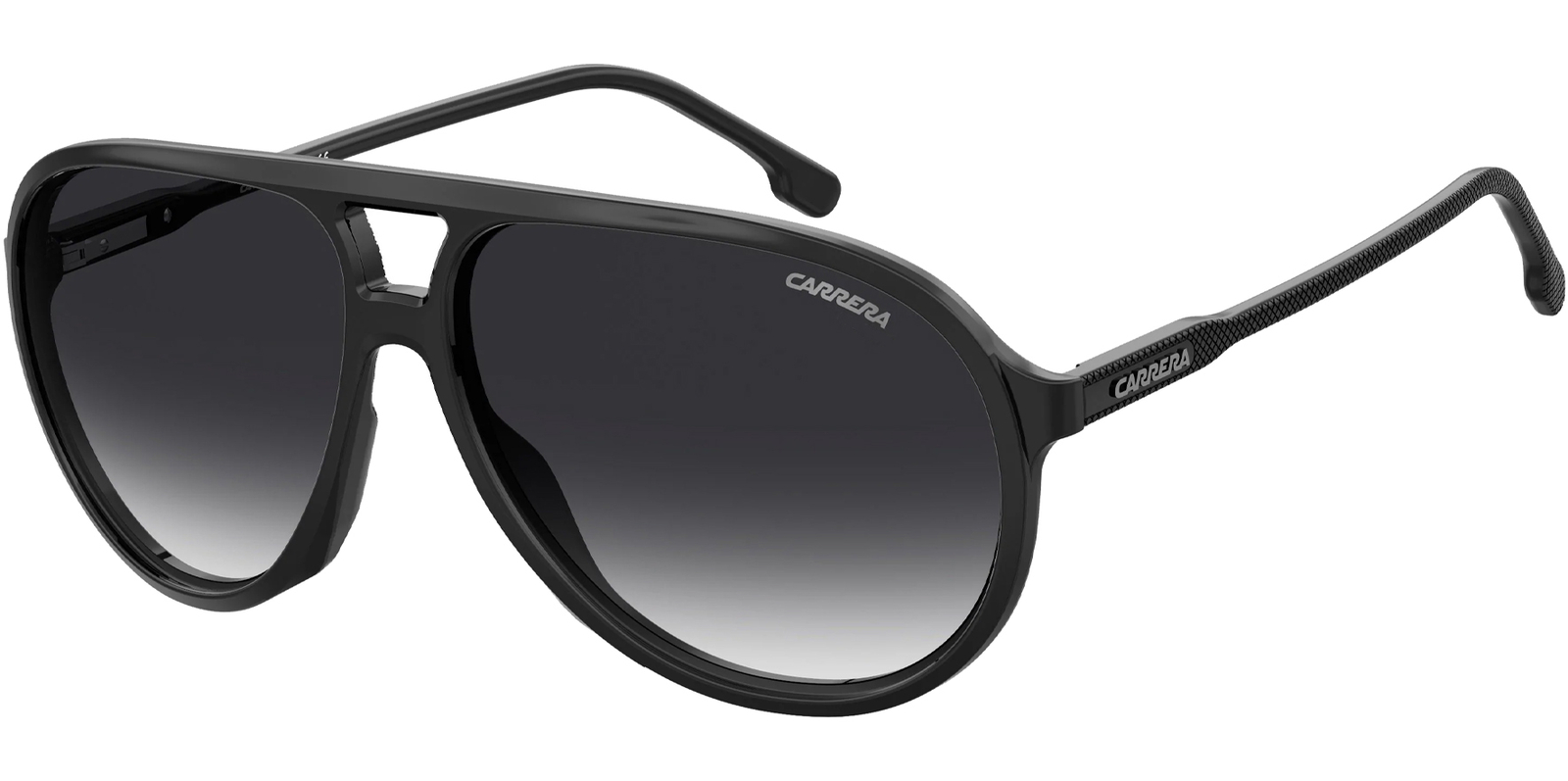 Carrera Men’s Black Aviator Sunglasses w/ Gradient Lens – CA237S-0807-9O
