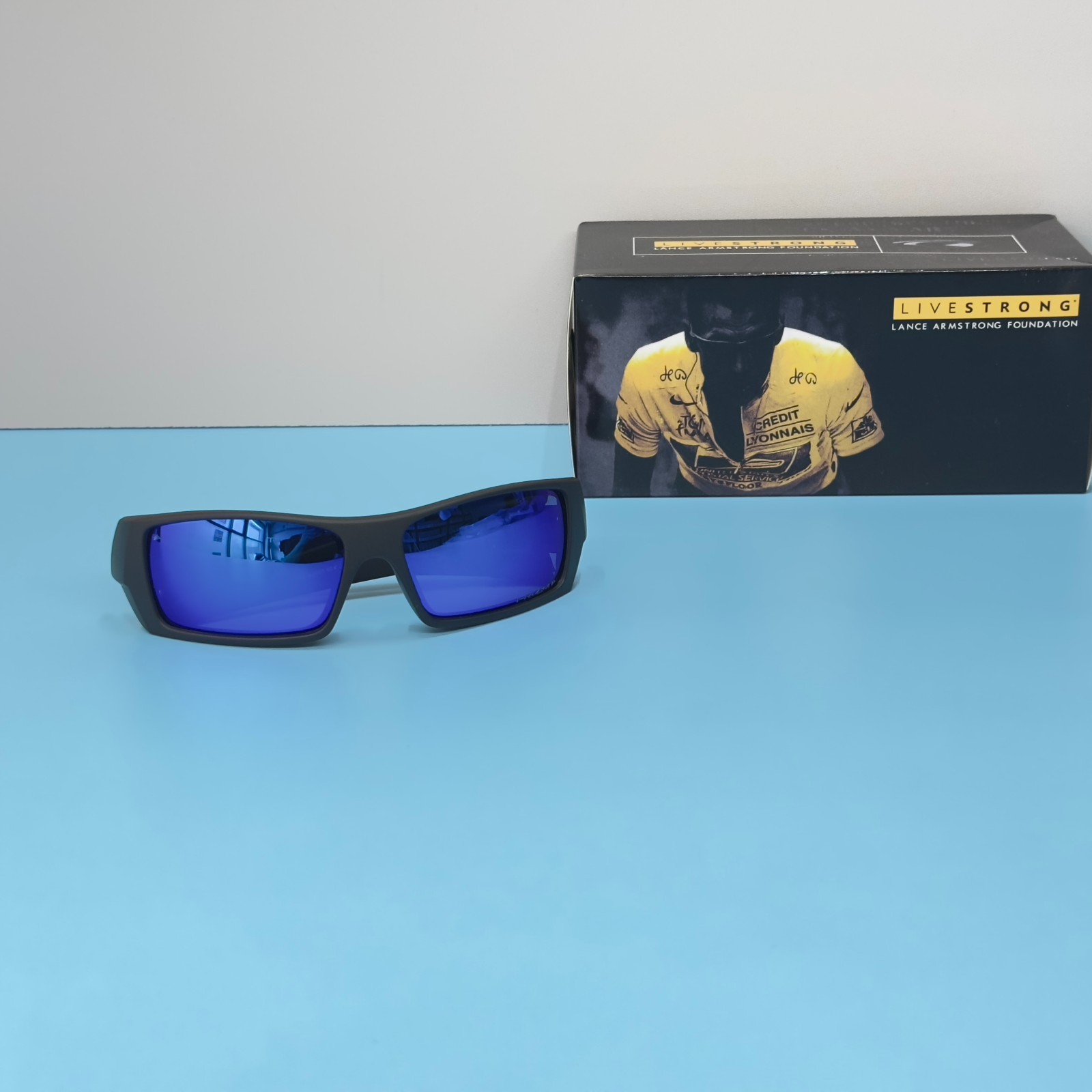 Oakley Gascan OO9014 Black Frame Prizm Sapphire Sunglasses New w/ Box