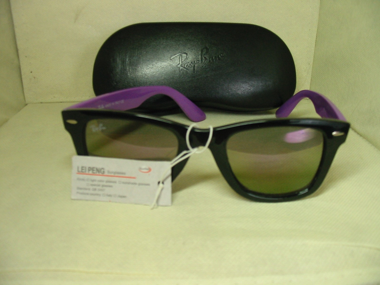 Vintage retro style Ray Ban RB2140 Lei Peng Wayfarer Sunglasses Italy QB 2457