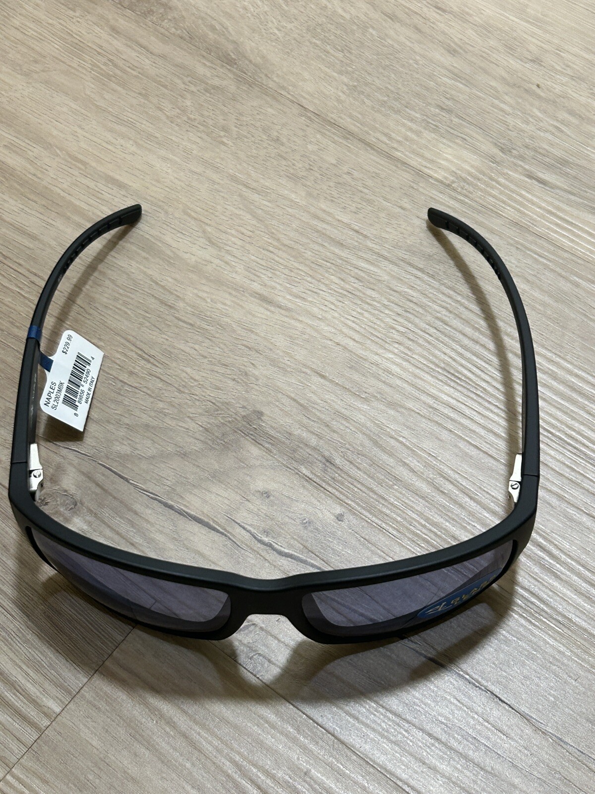 Salt Life Naples Matte Black Mirror Blue Glass Lens $229 Live Salty Saltlife NWT