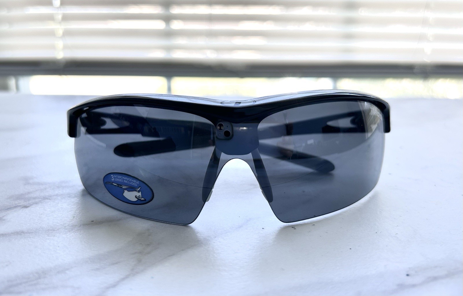 NWT Tifosi Talos Sport Sunglasses Matte Black Frame Smoke Lens Single Lens New