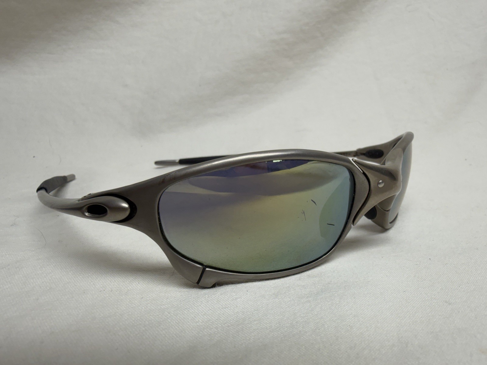 Vintage Oakley Juliet X Metal Plasma Ice Iridium Sunglasses JE041982A USA 2004