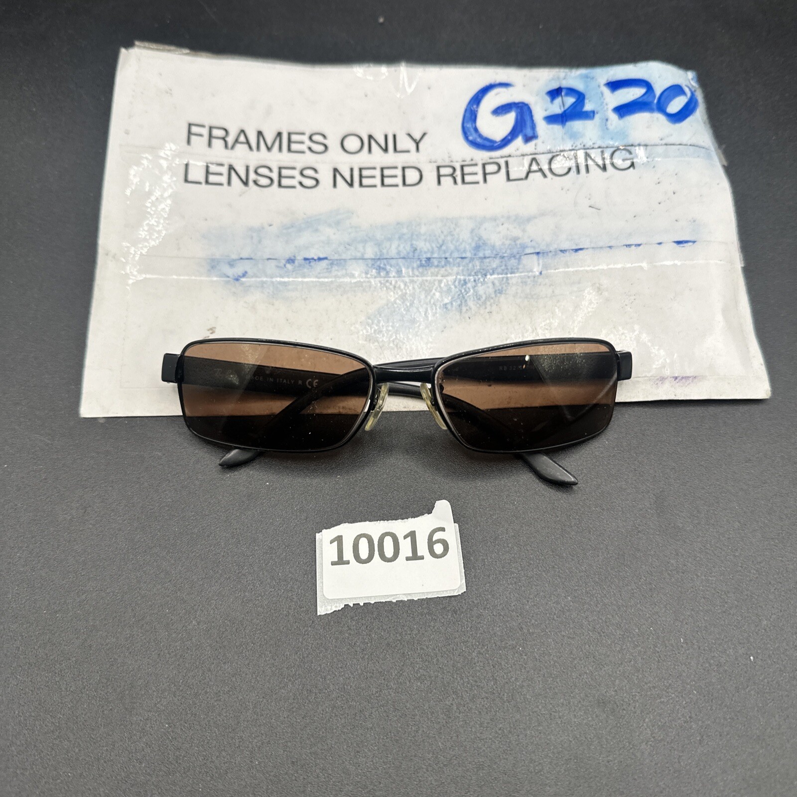 RAY-BAN RB3272 006 Sunglasses Frame Italy 58-17mm 3N Black Matte Wrap G220