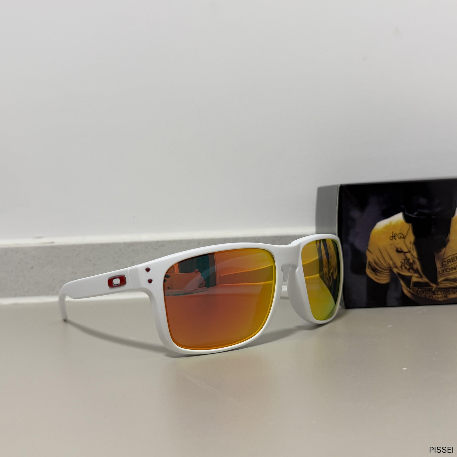 Oakley HOLBROOK XXL OO9487 White frame red lens sporty sunglasses CyclingIN BOX