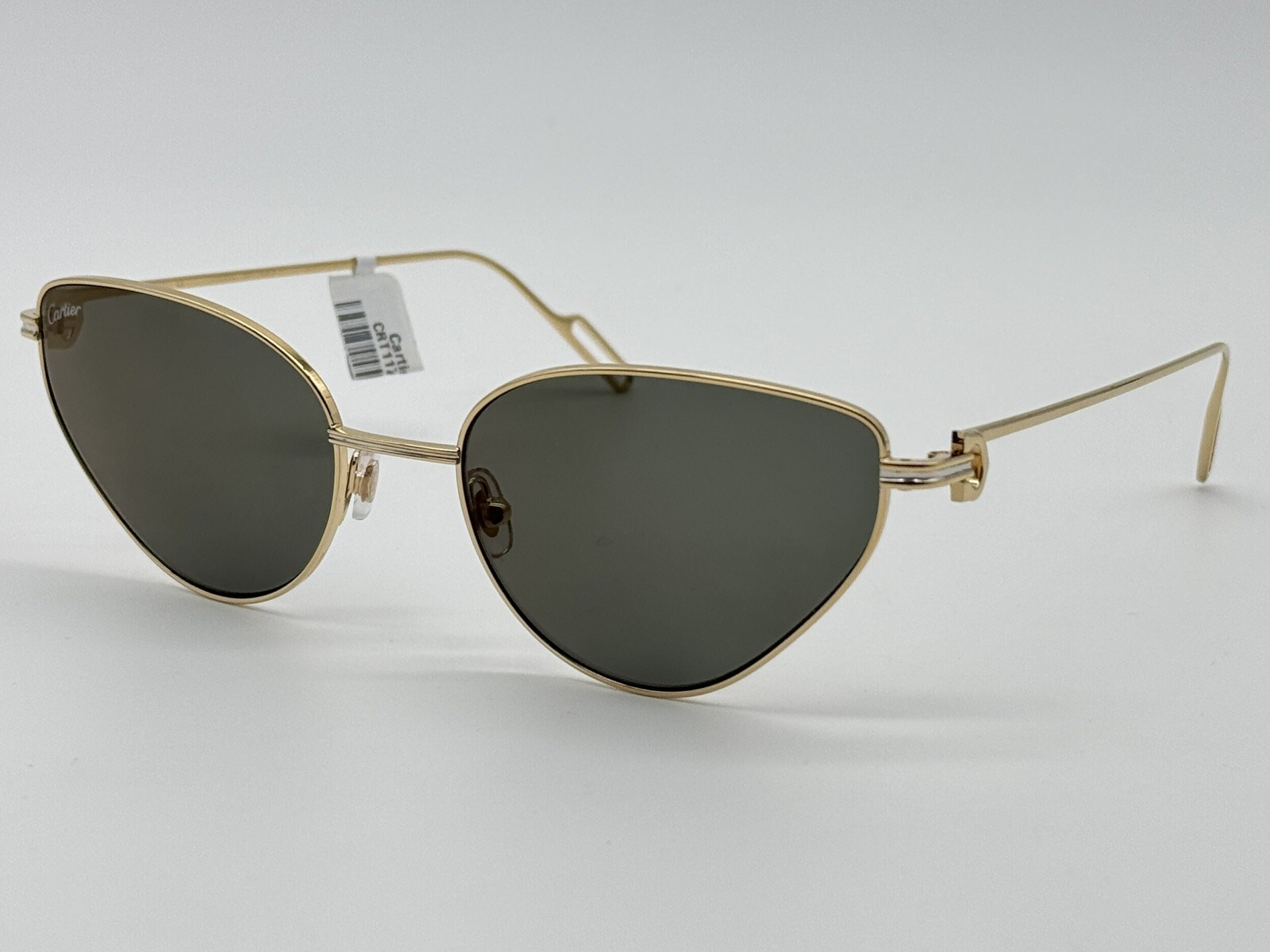 PREMIERE C DE CARTIER CAT-EYE SHAPE SUNGLASSES CT0155S NEW 100% GENUINE RP $1425