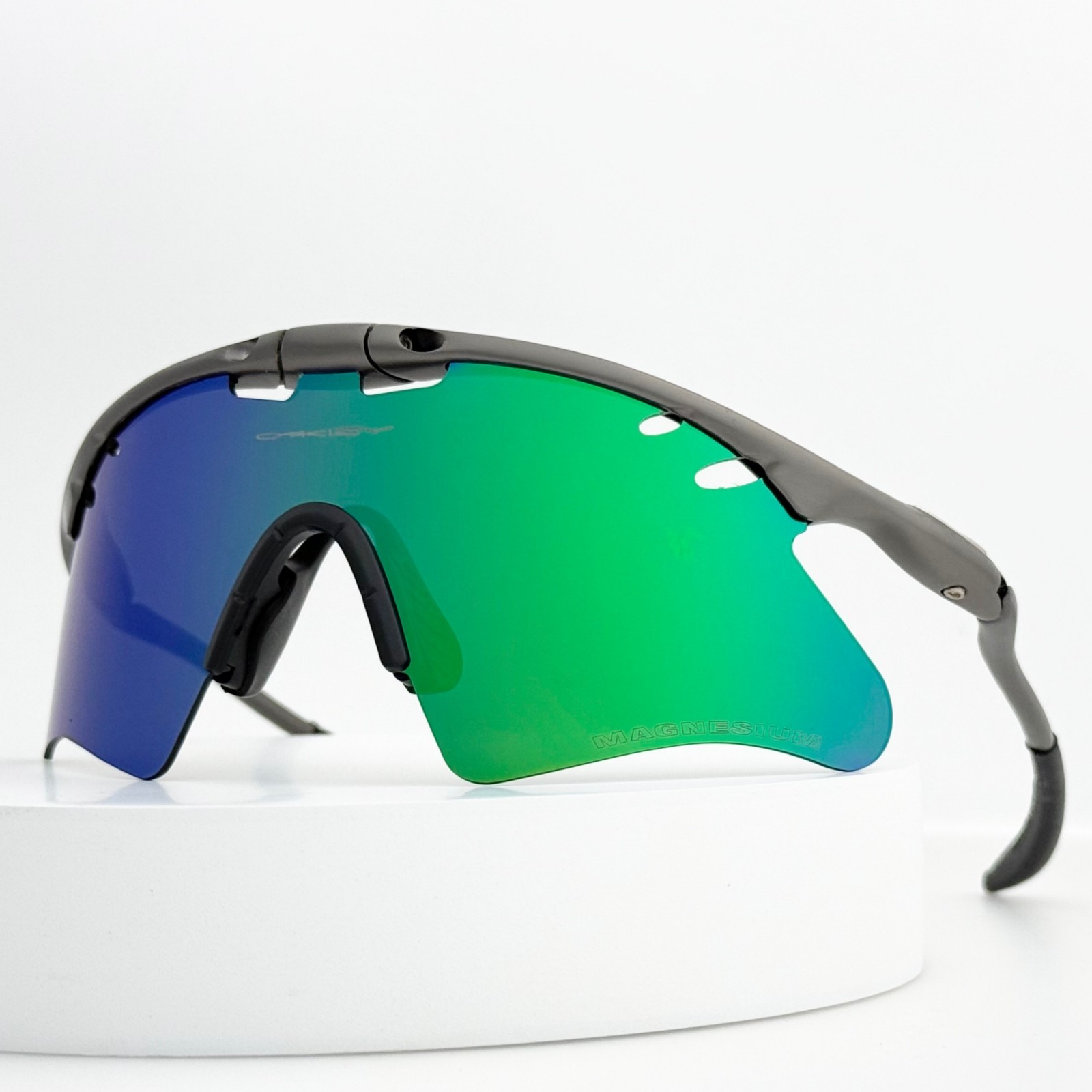 Oakley X-Metal Mag Sunglasses Gunmetal Frame Green Gradient Lens New