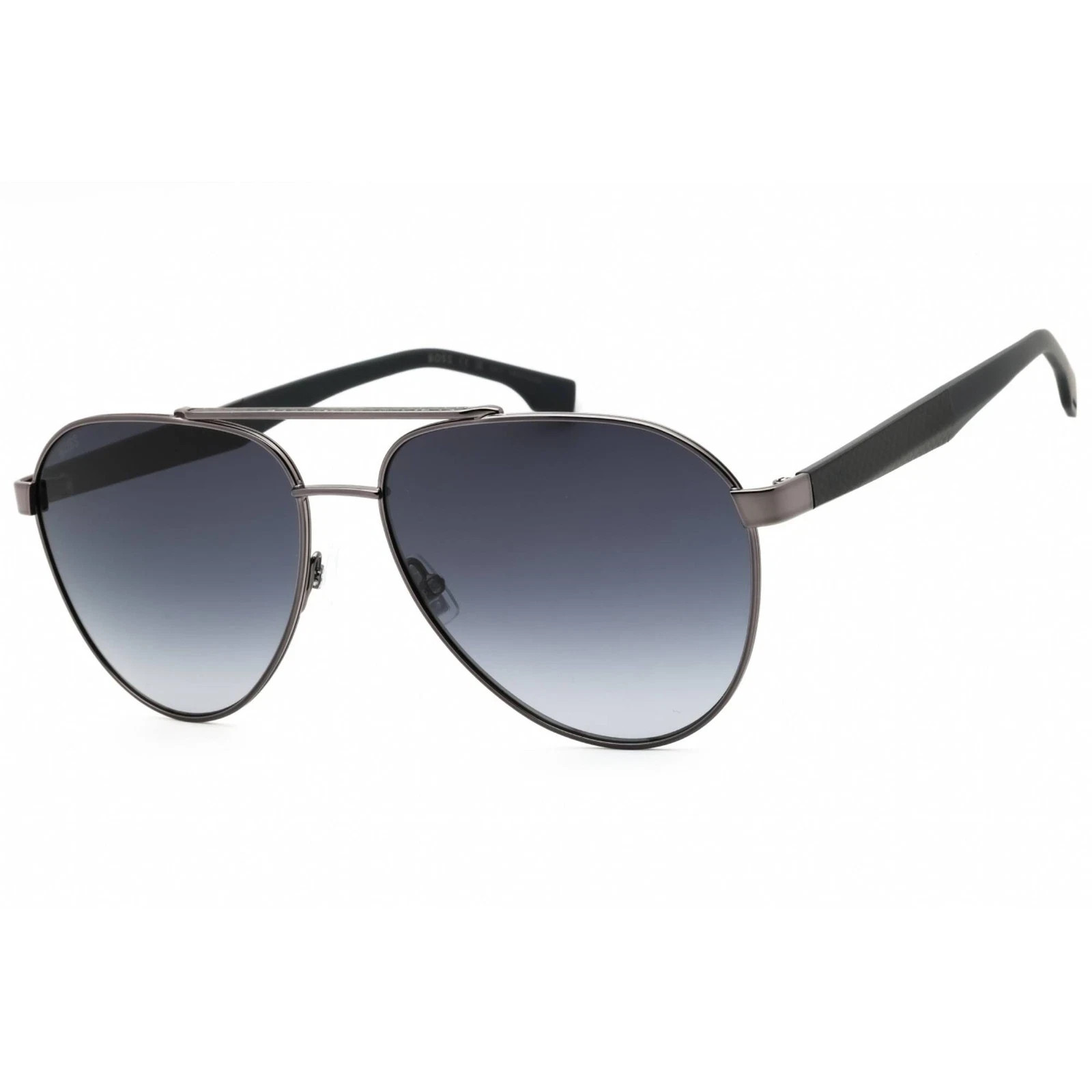 HUGO BOSS GREY SHADED PILOT MEN’S SUNGLASSES NEW BOSS 1485/S 0PTA/1I 60-15-145mm