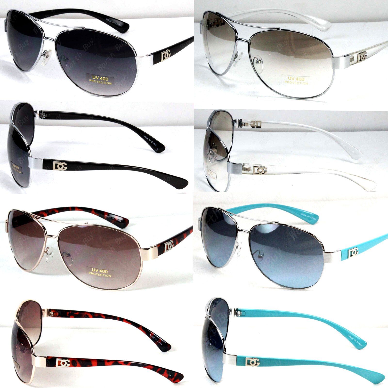 Mens Womens Eyewear Pilot Sunglasses Fashion Designer Round Shades Retro Classic