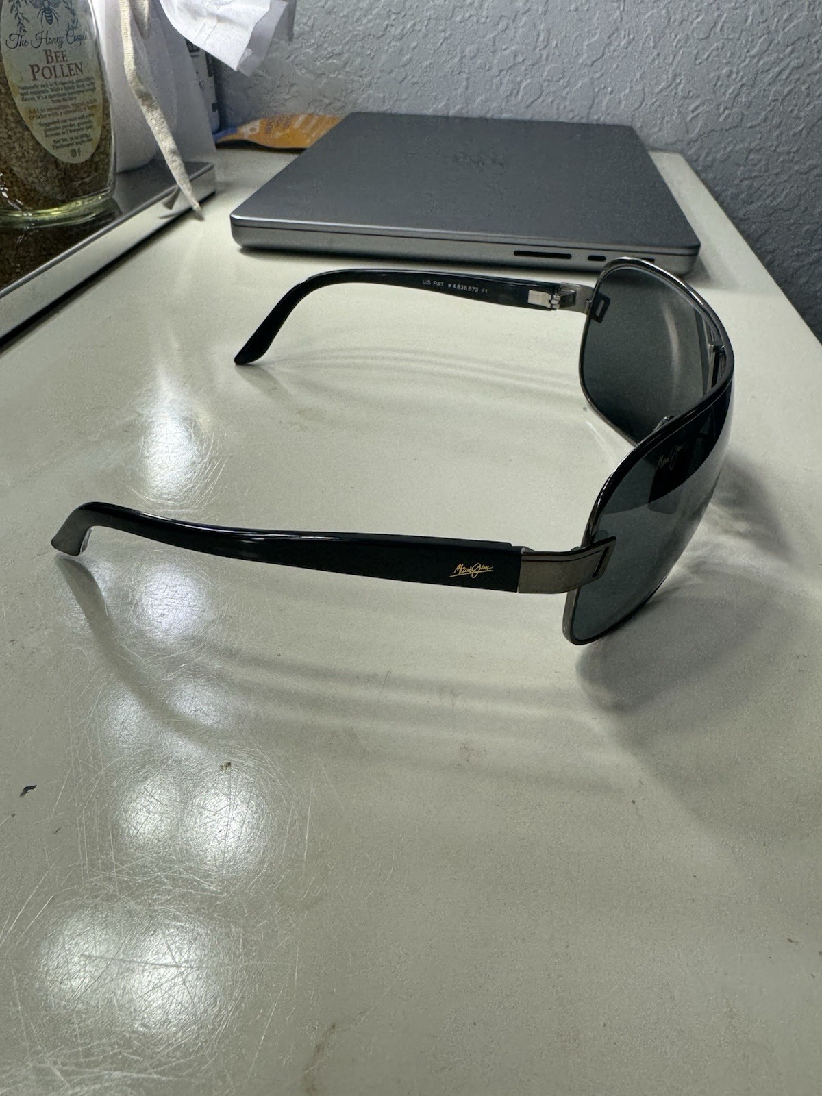 Maui Jim Maka MJ 513 02 Black Frame + Grey Polarized Sunglasses