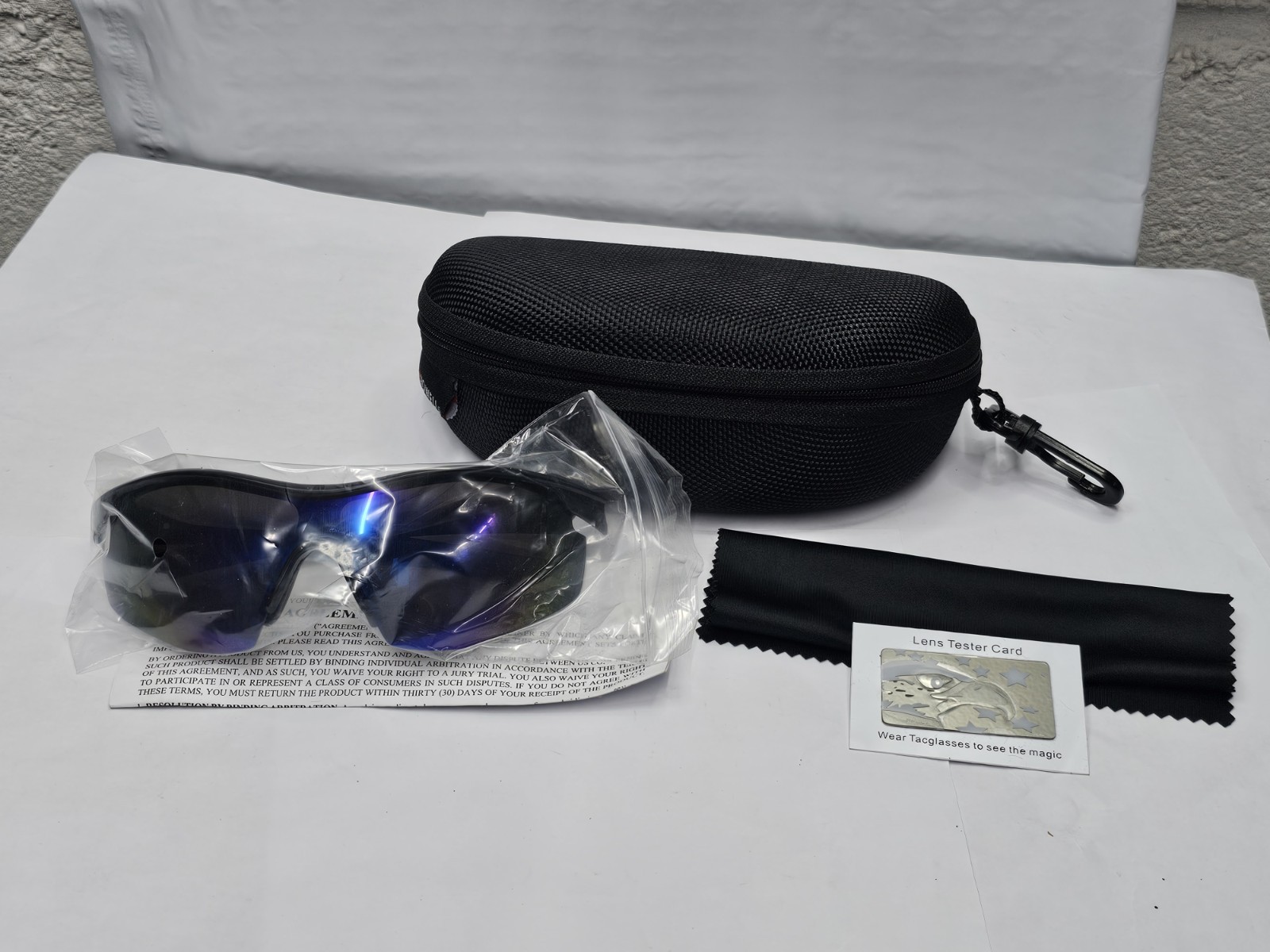 New Bell + Howell Tac Glasses Multi Color Lens With Case W/clip, and Accessories