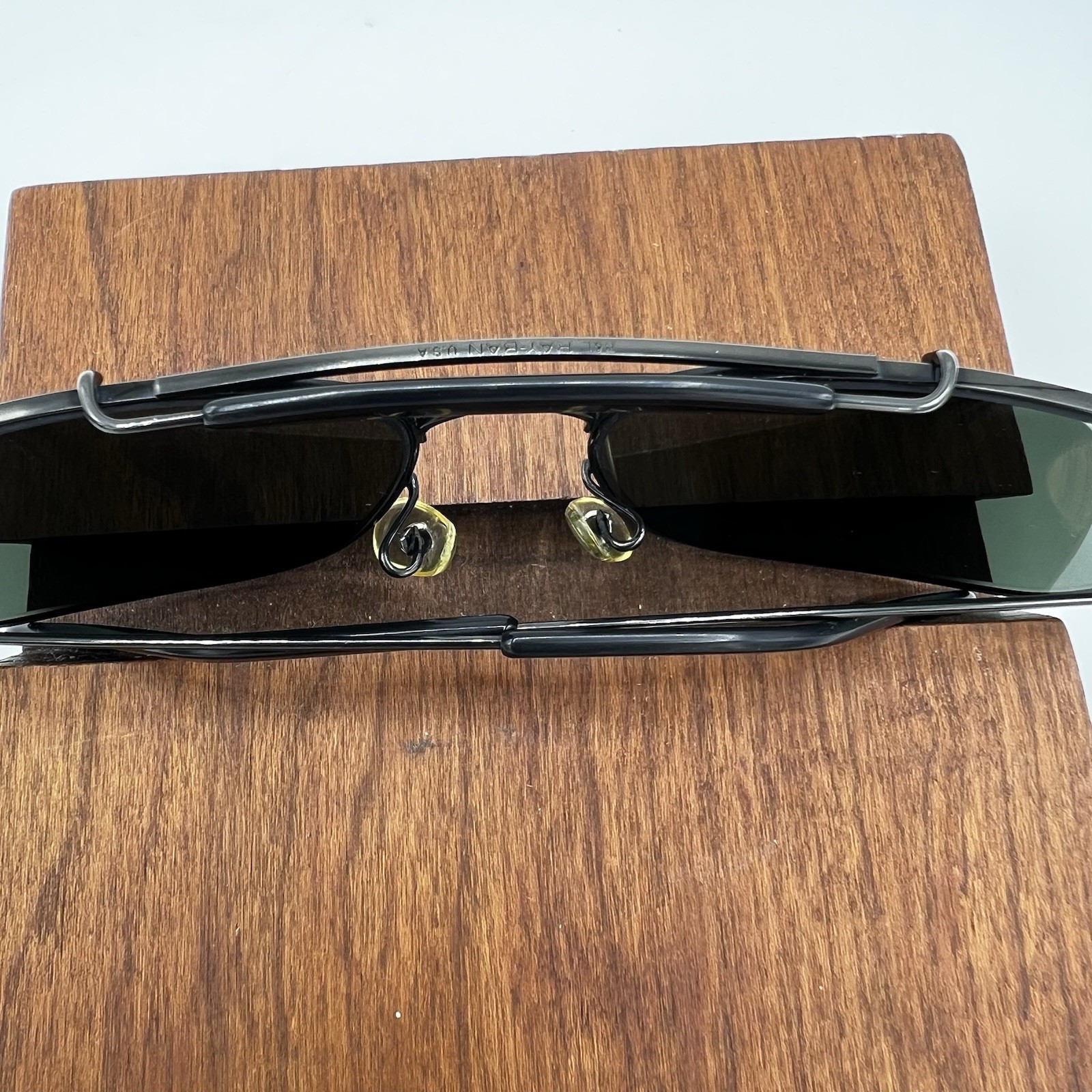58[]17mm VINTAGE B&L RAY BAN WO965 G15 BLACK CHROME EXPLORER AVIATOR SUNGLASSES