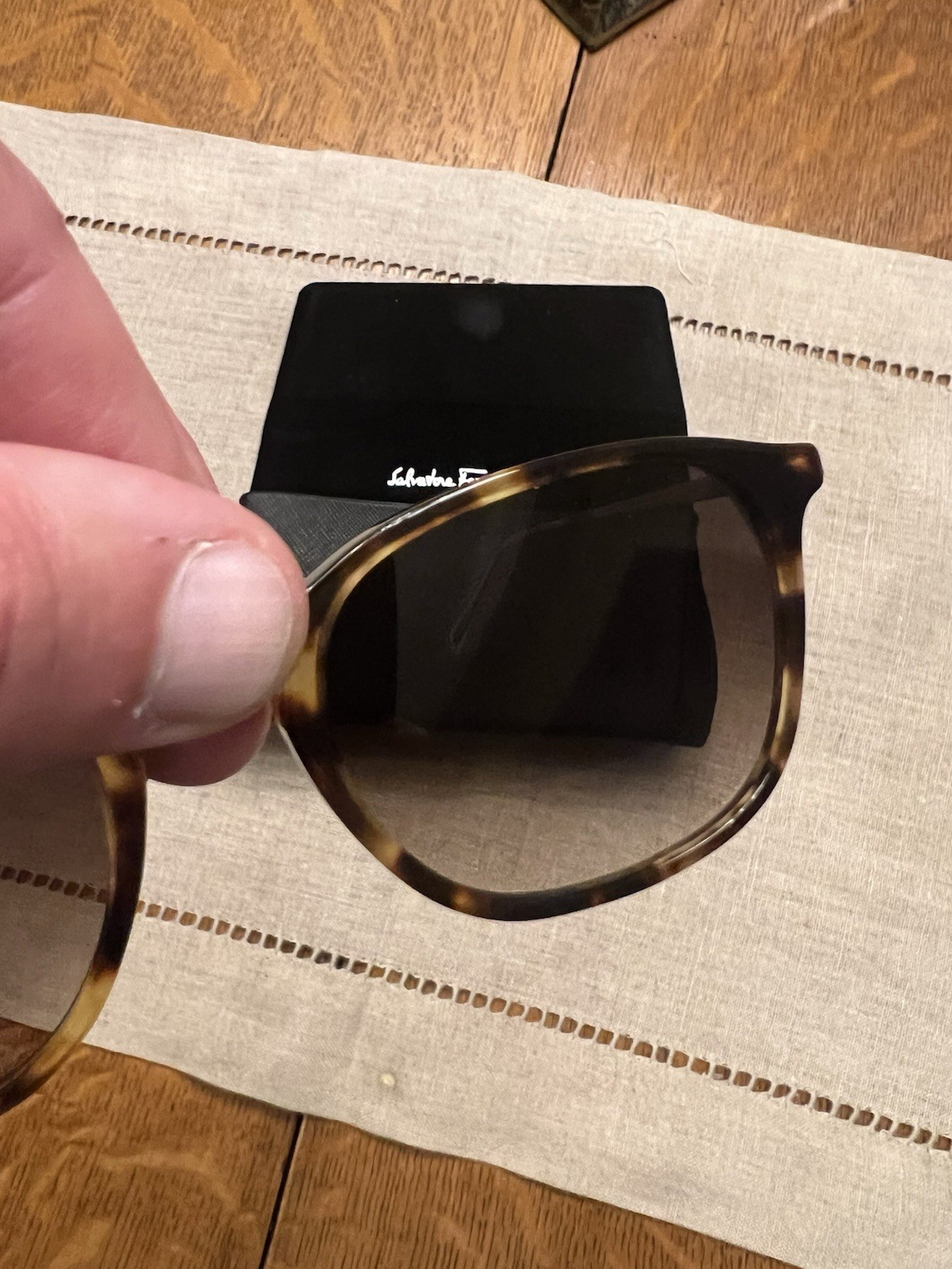 Salvatore Ferragamo Mens Sunglasses with Case Made In Italy
