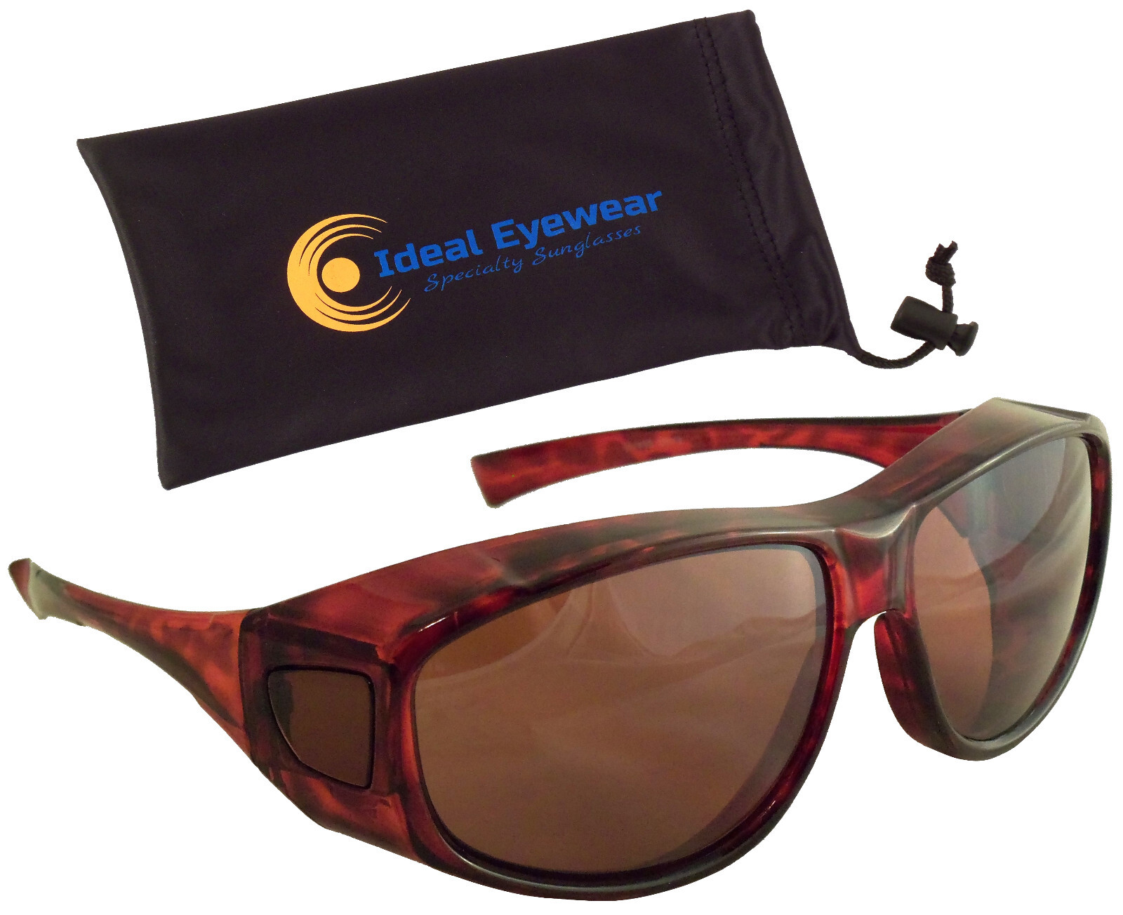 2 PAIRS Blue Blocker Blocking Fit Over Sunglasses Wear Over Glasses Mens Large