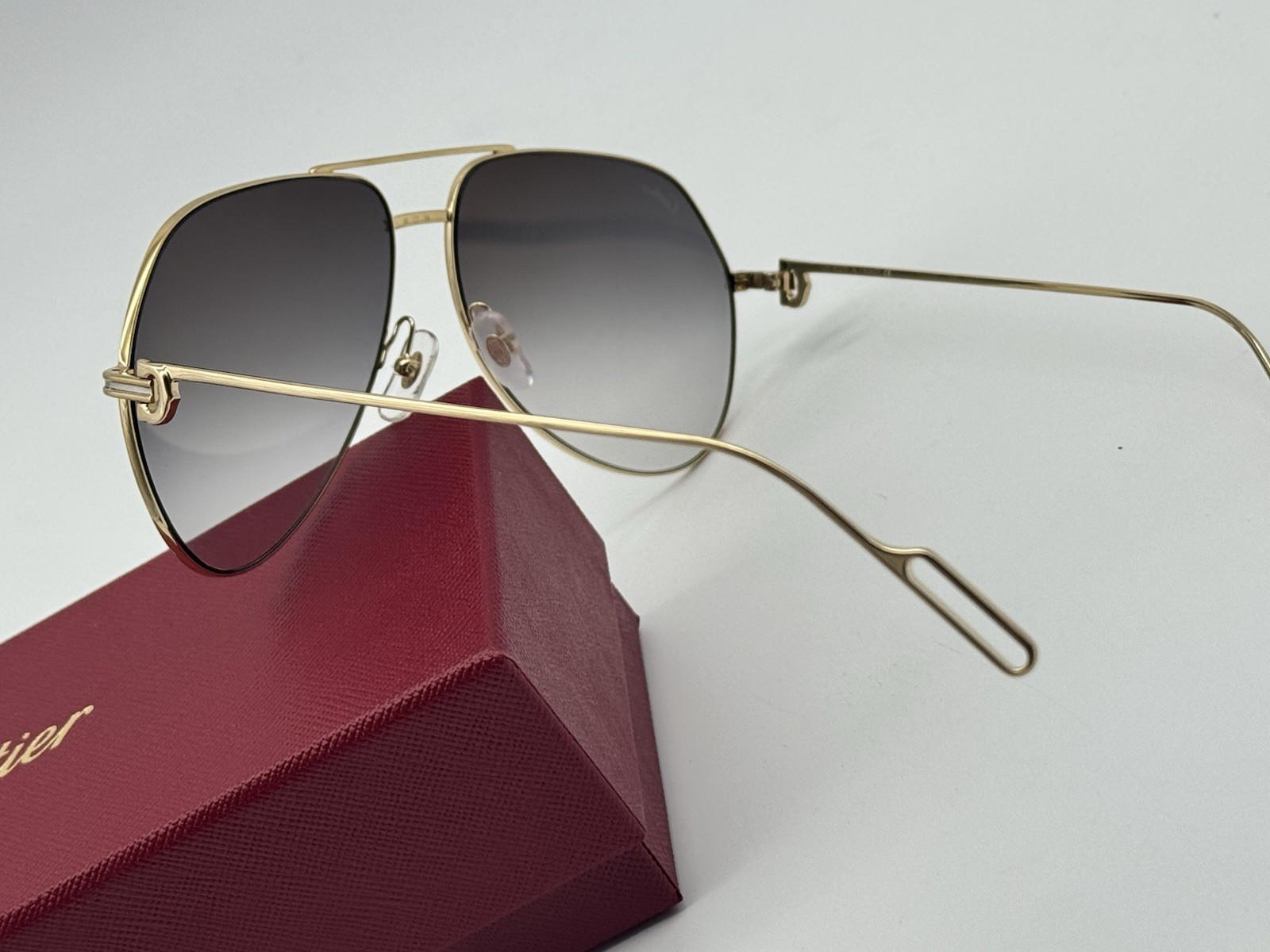 PREMIERE C DE CARTIER PILOT SHAPE RARE SUNGLASSES CT0110S NEW 100% GENUINE $1425