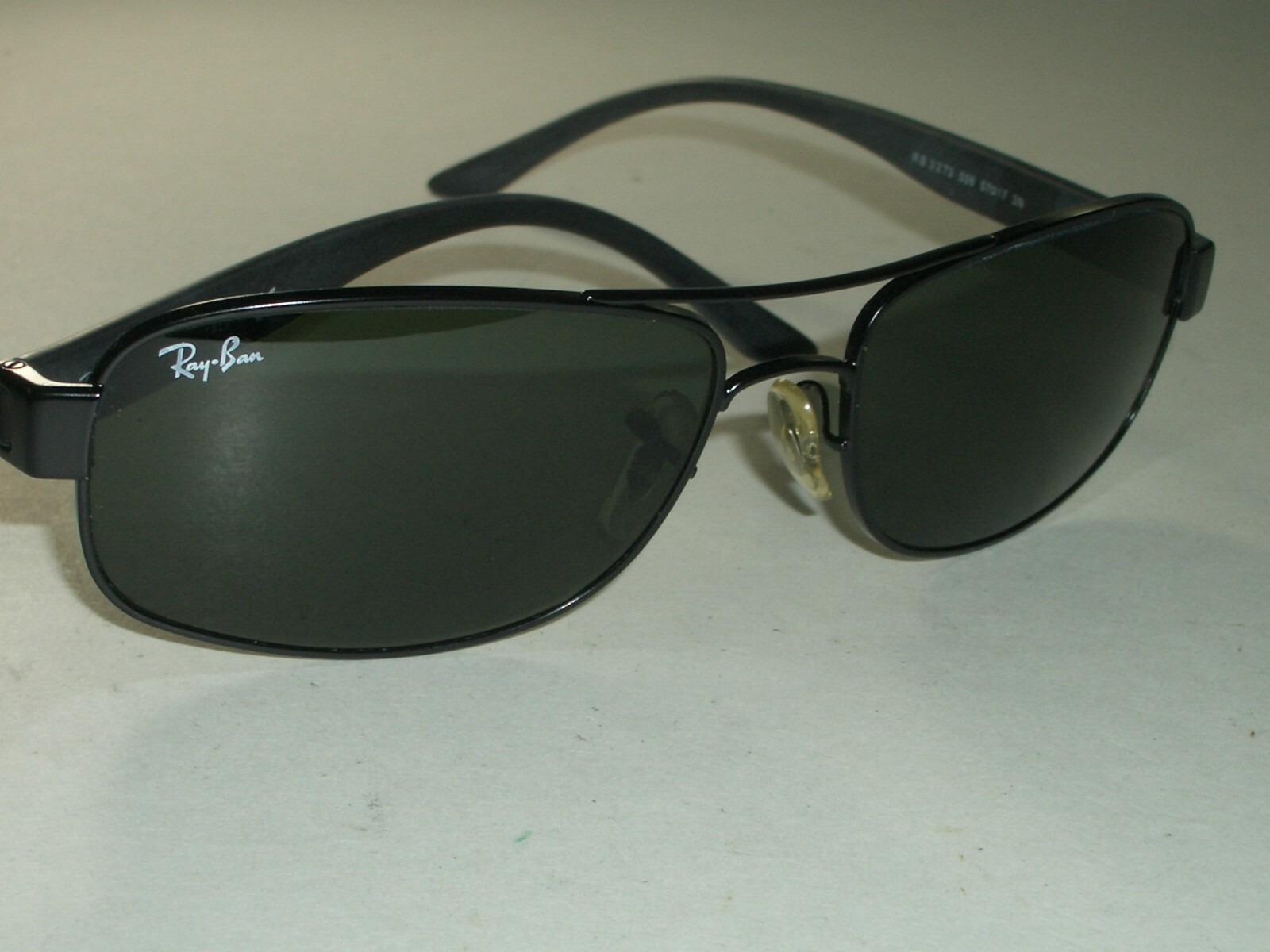 RAY BAN RB3273 006 57[]17mm STUNNING SLEEK G15 GLASS LENS BLACK SUNGLASSES SUPER