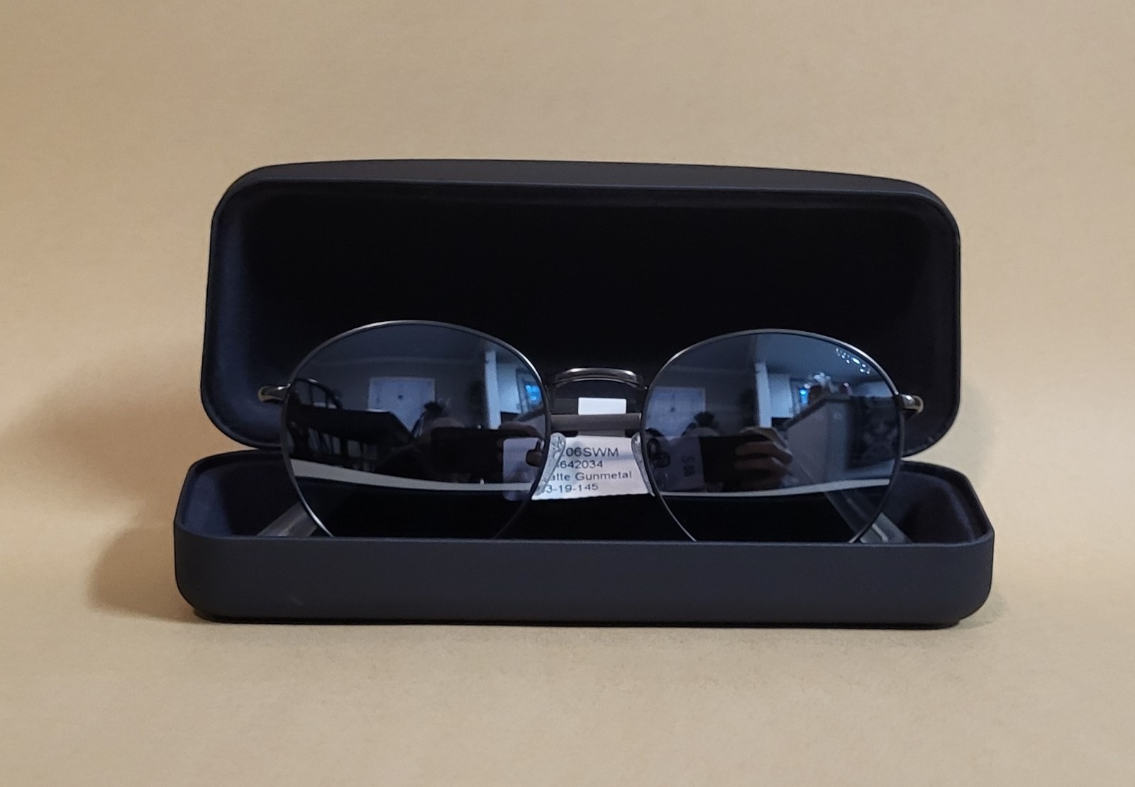 Nautica N9206SWM Rx’able Sunglasses W/ Hard Case Matte Gunmetal 53-19-145